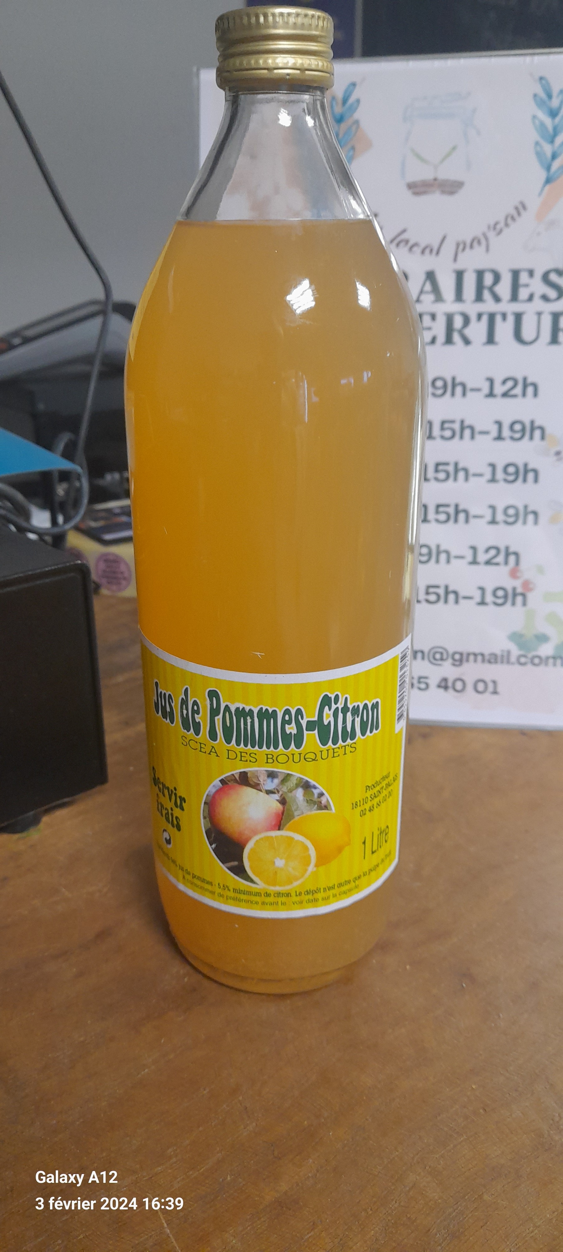Jus Pommes Citron 1L