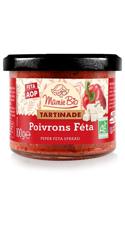 Tartinade poivrons Féta AOP - 100g