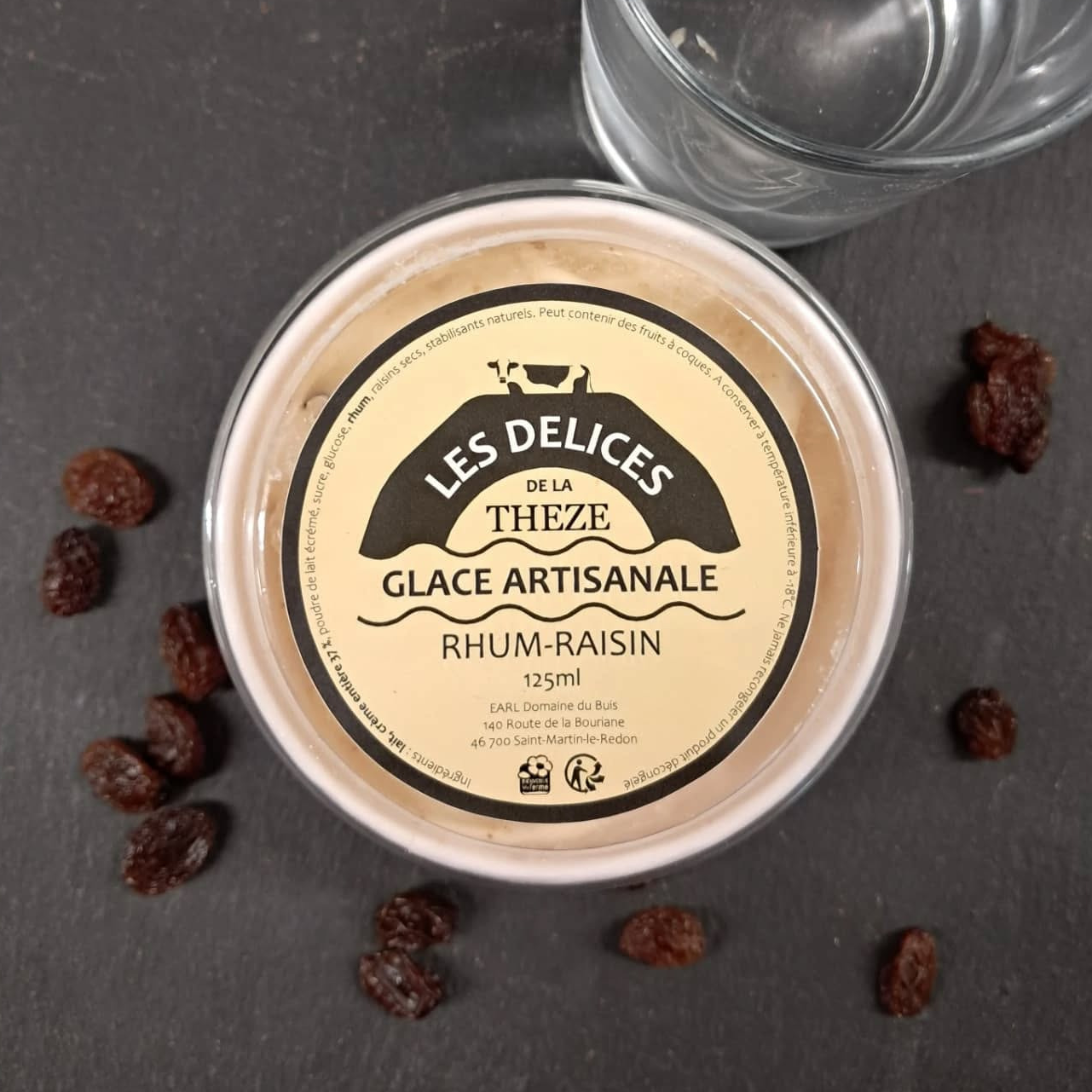 Glace Rhum Raisin