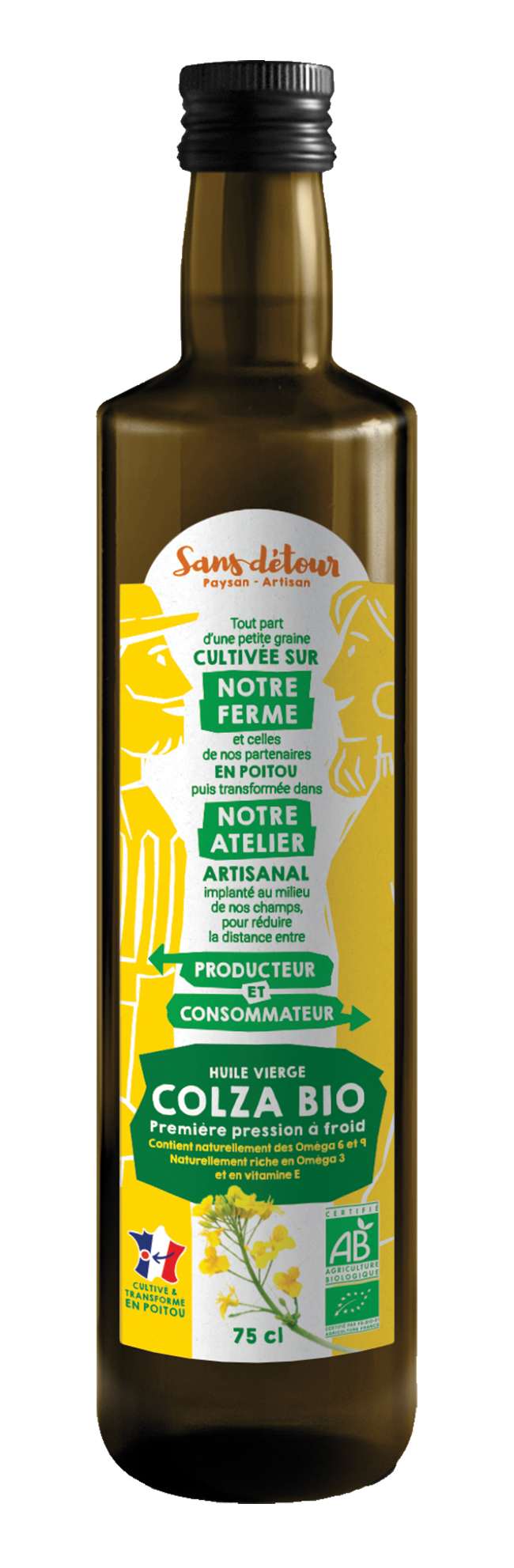 Huile vierge colza - 0,75l