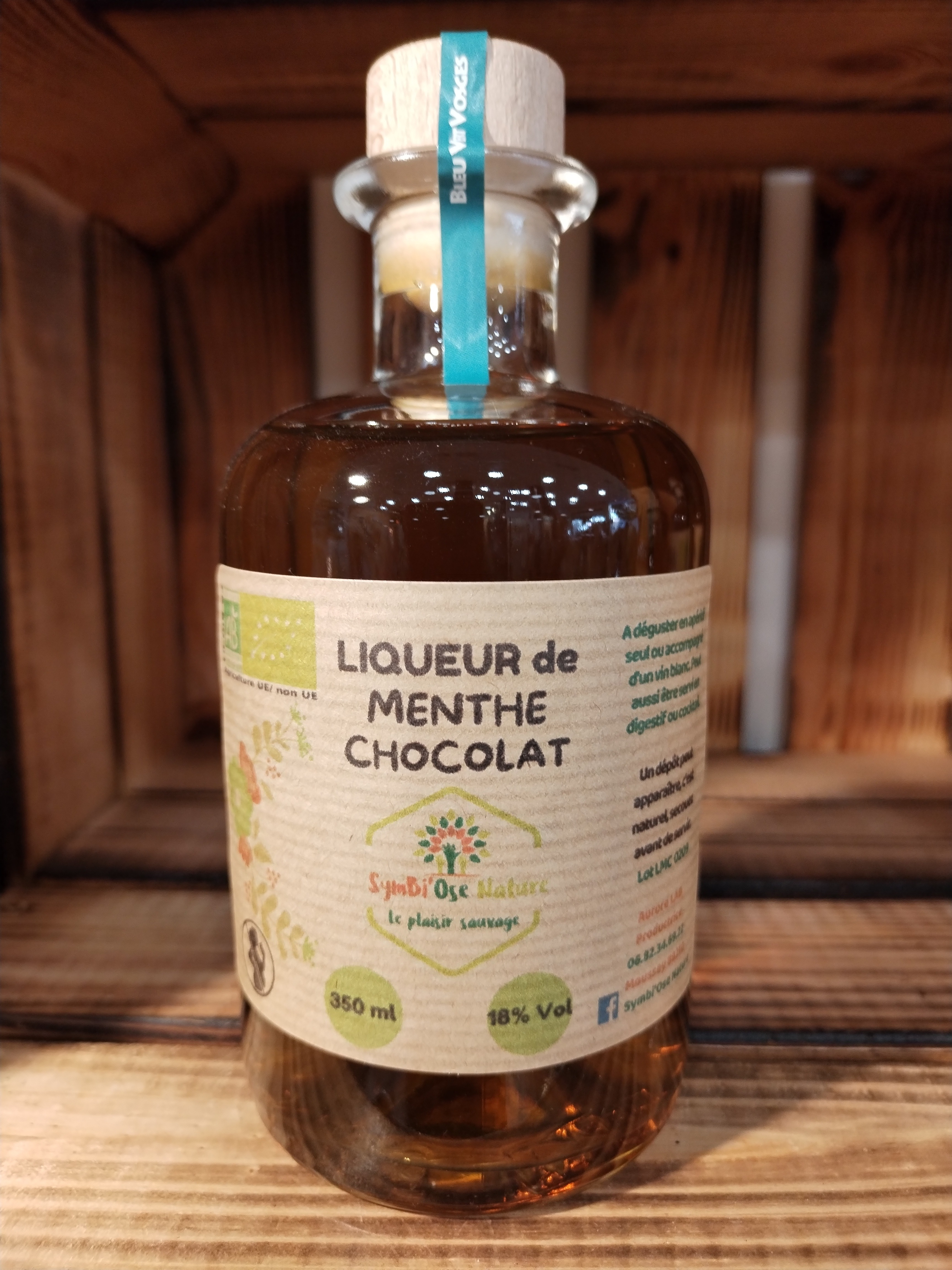 Liqueur de Menthe chocolat  18% Vol  AB