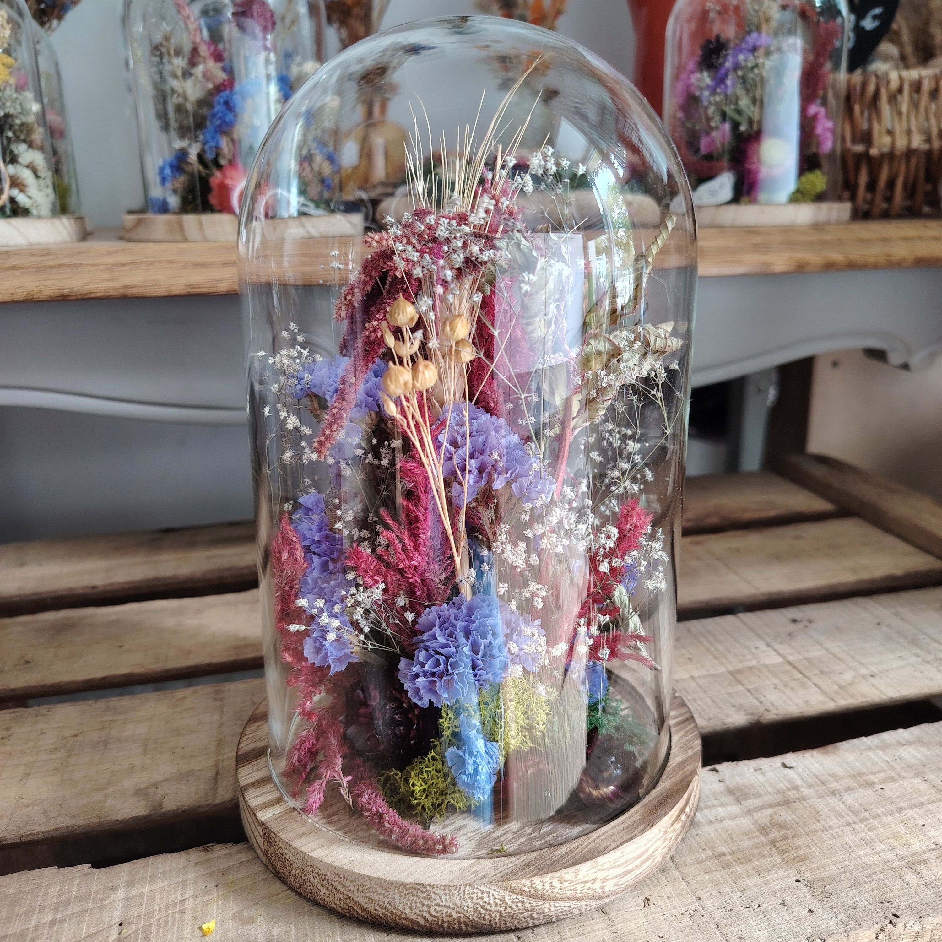 Cloche fleurie H22 cm