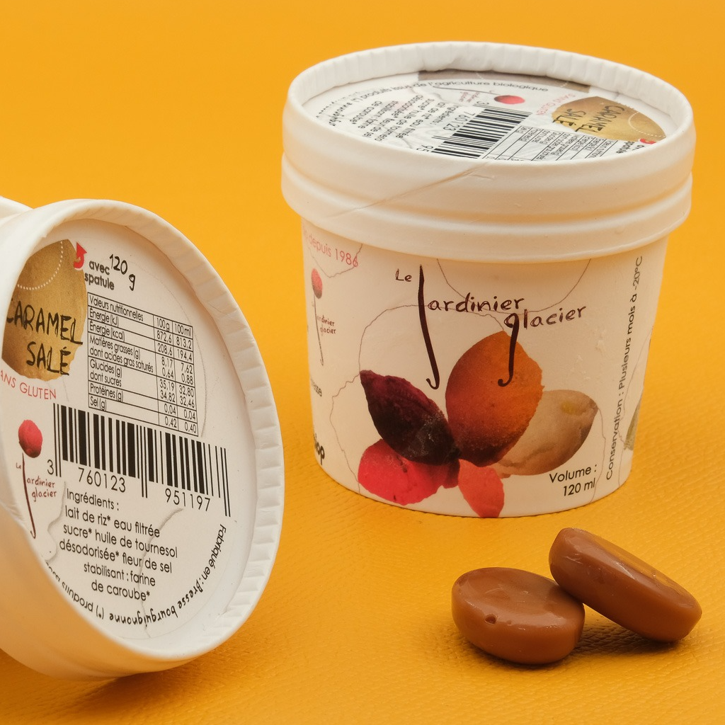 Glace Caramel Boisson Riz