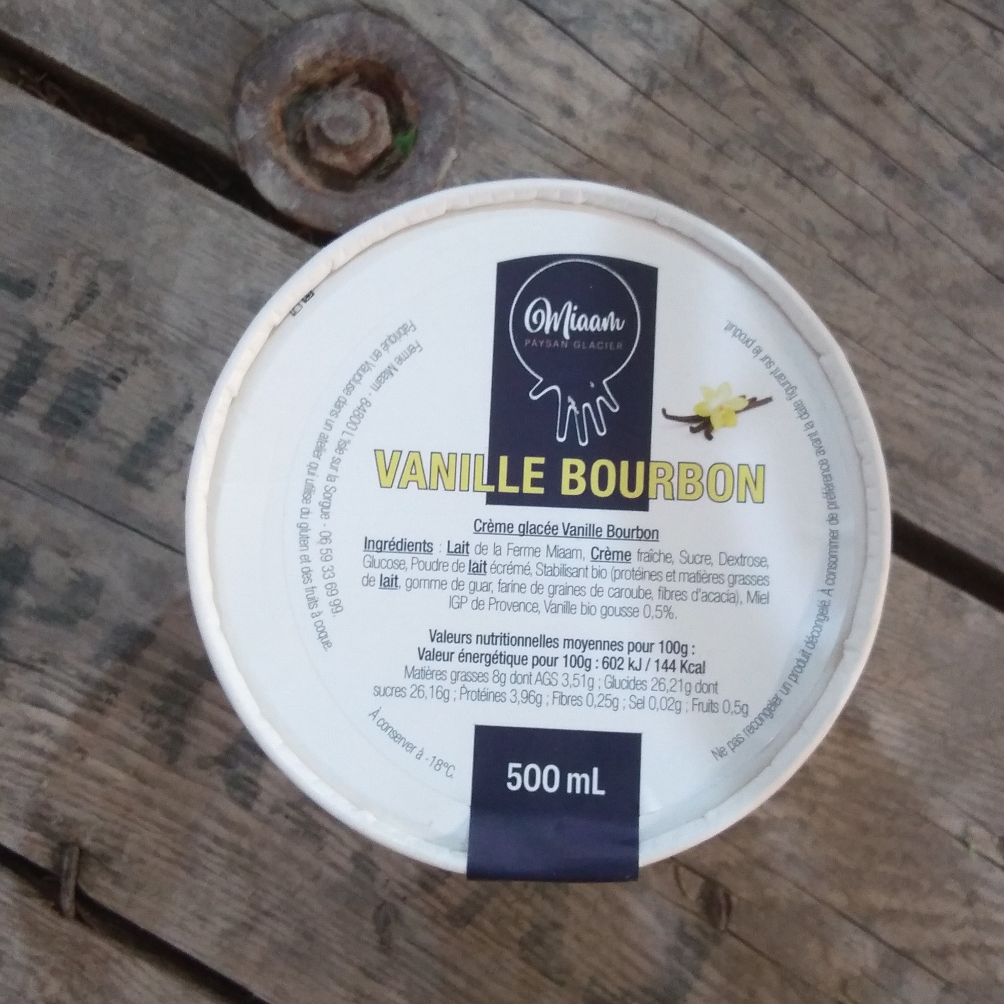 Glace artisanale paysan glacier - 500ml