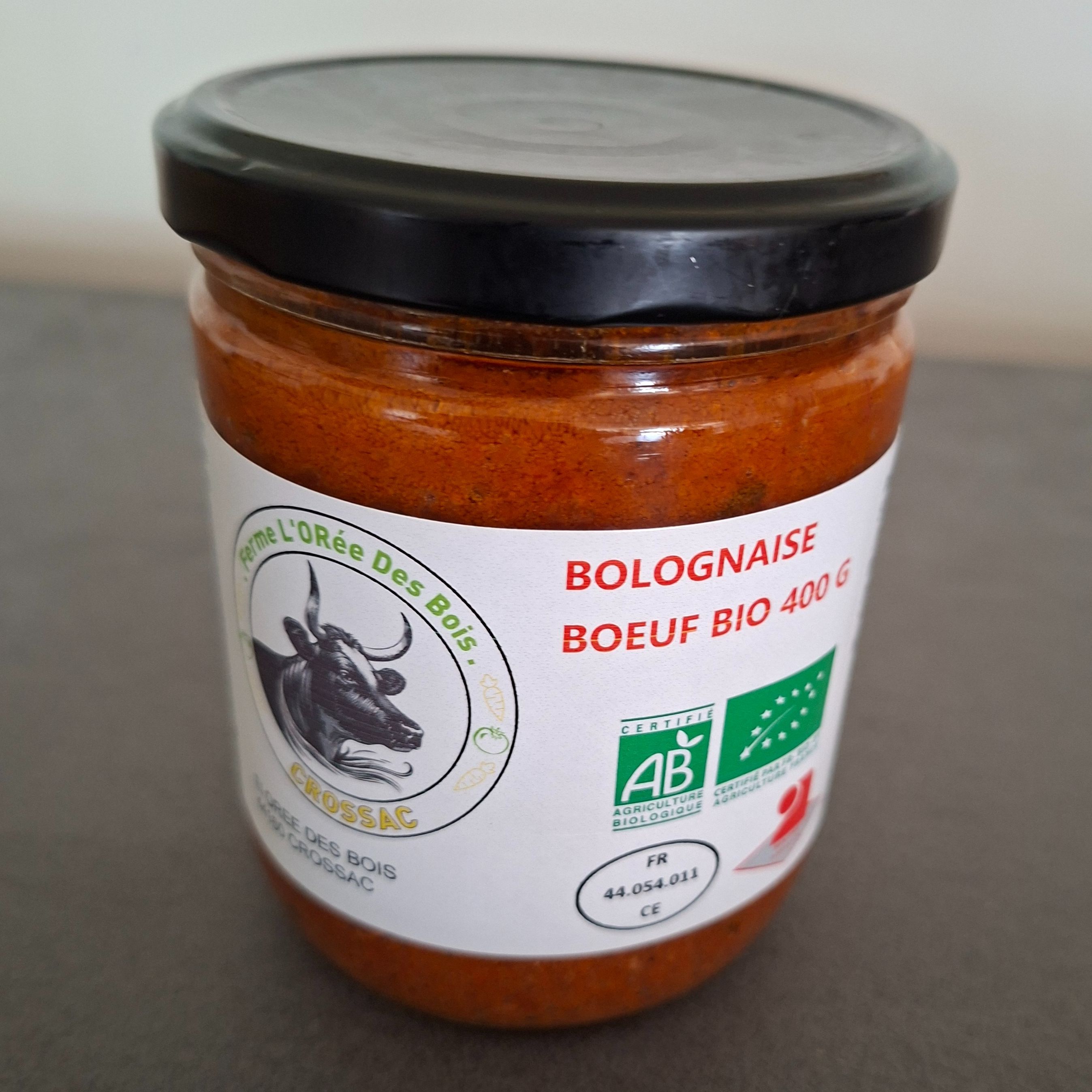POT BOLOGNAISE BOEUF BIO 400g