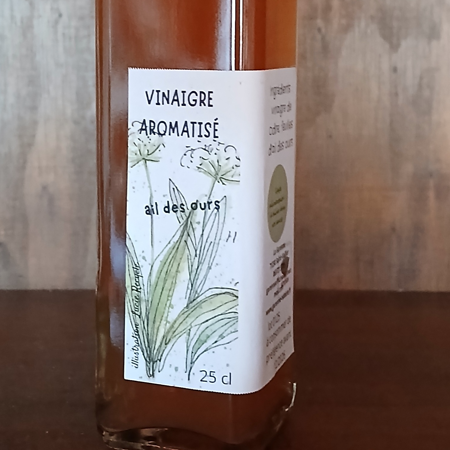 Vinaigre aromatisé Ail des ours - 25cl