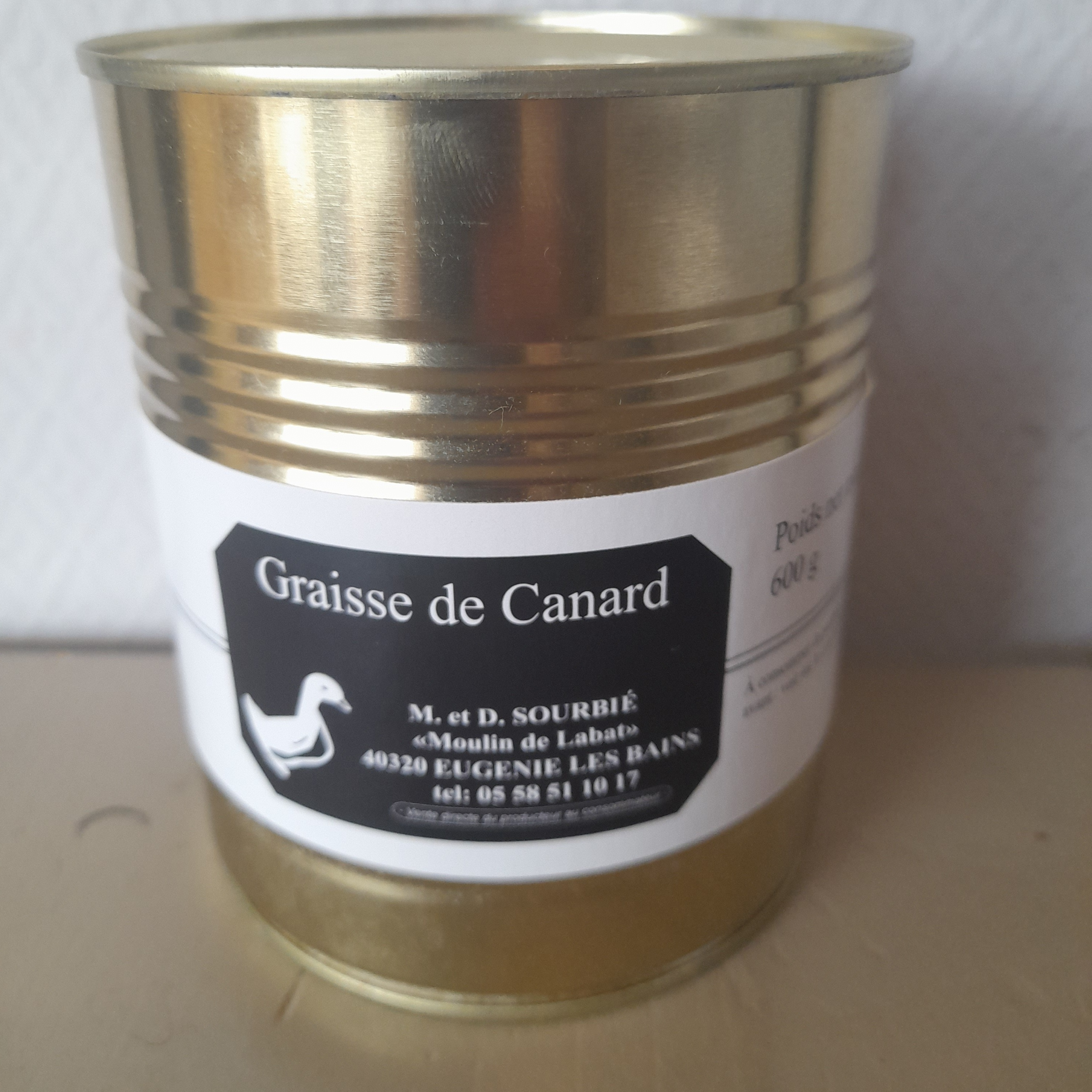 BT GRAISSE DE CANARD 600 G - 0,6kg