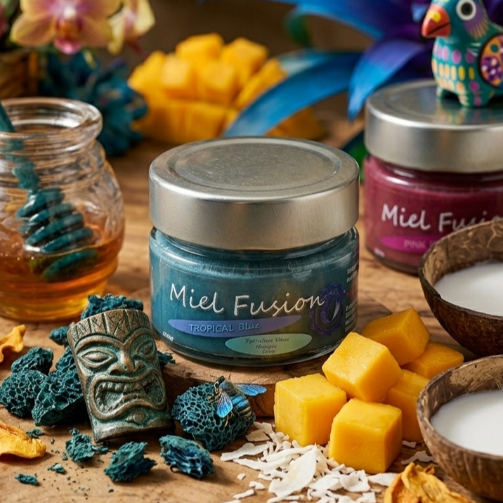 Miel Fusion. Tropical blue. "Confiture crue" - 100g