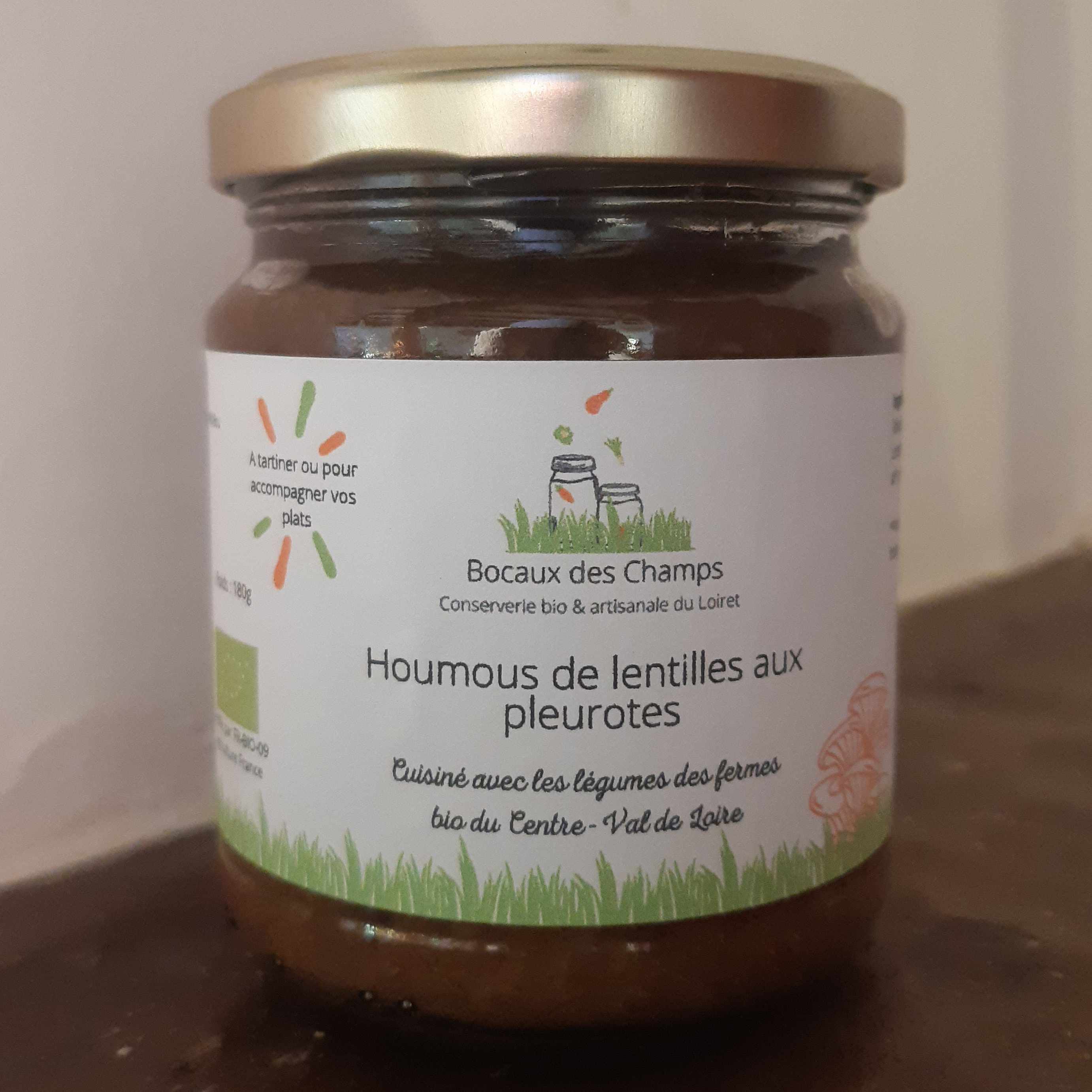 HOUMOUS DE LENTILLES AUX PLEUROTES