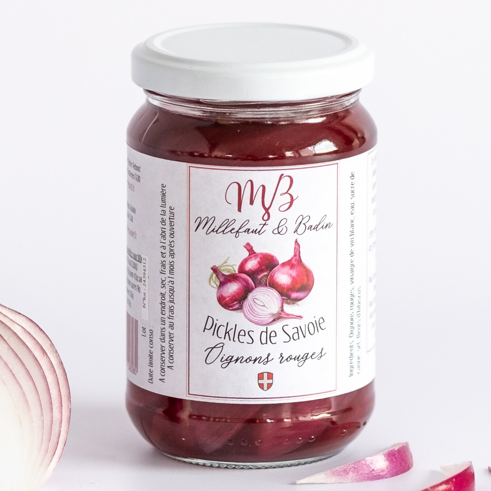 Pickles d'oignons rouges - pot de 300g
