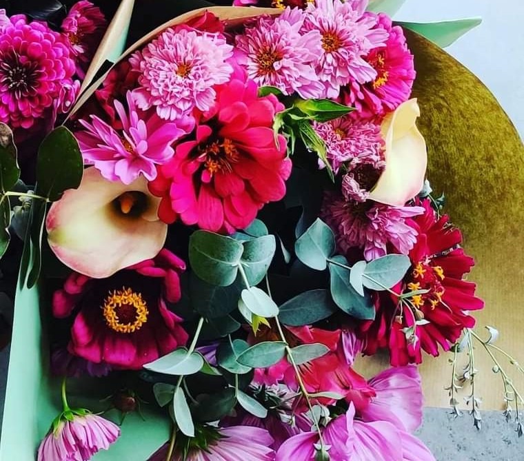 Bouquet de fleurs de saison Pastel