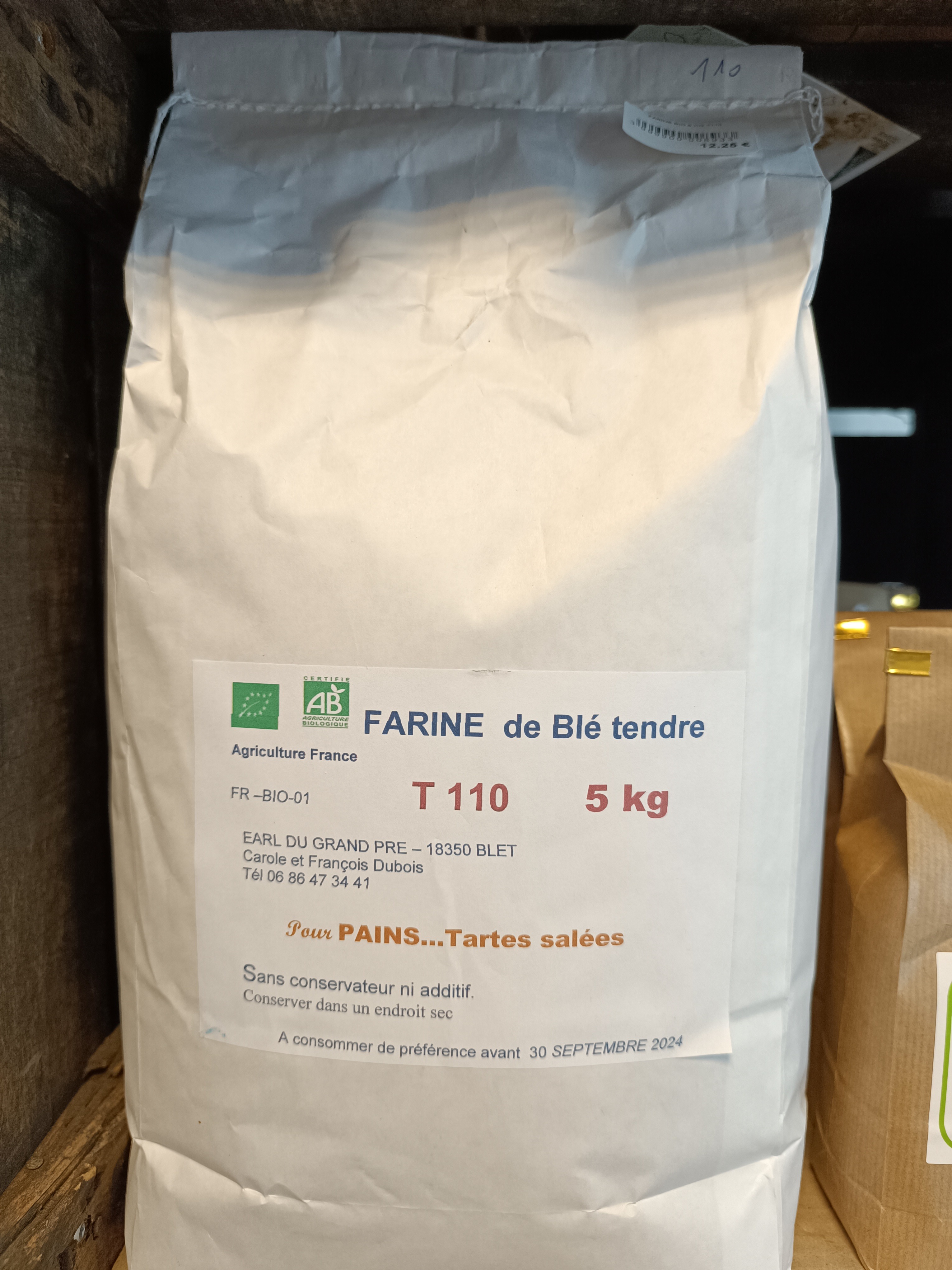 Farine Bio 5 Kg T110