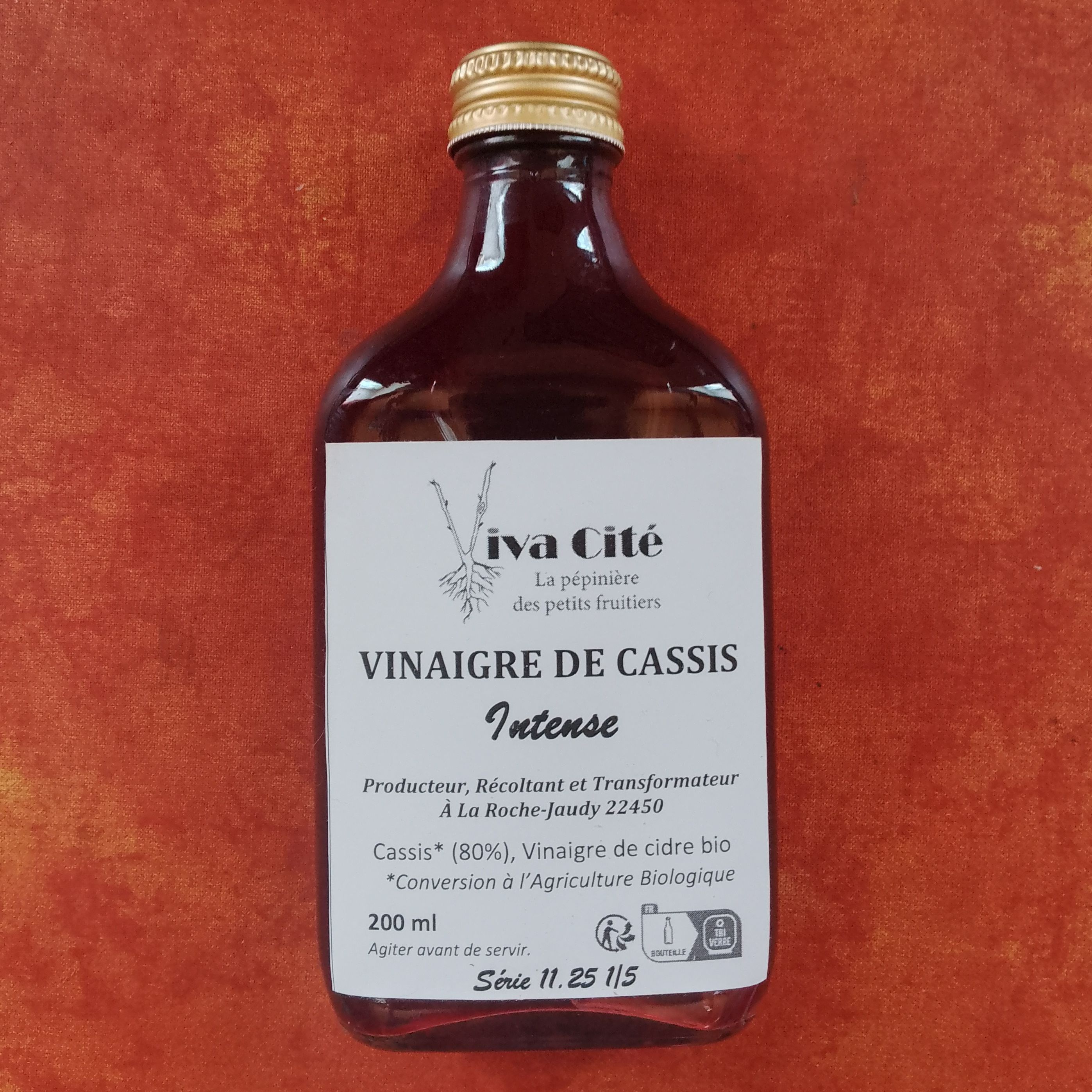 Vinaigre de Cassis - 200ml