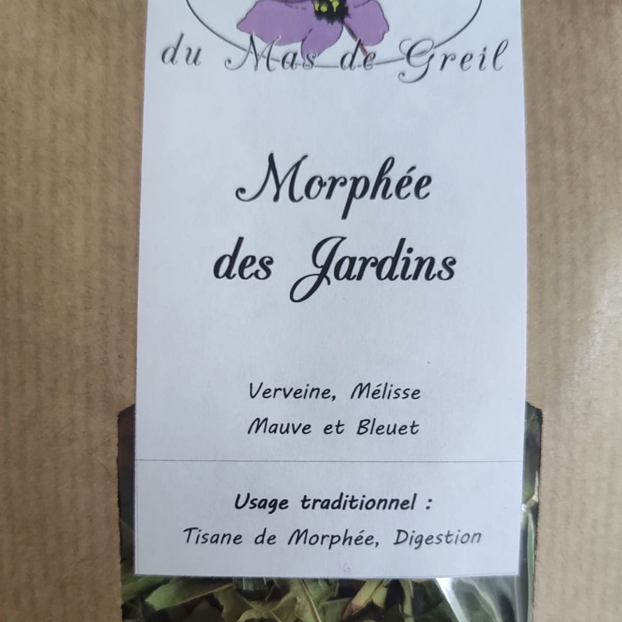 Infusions sachet kraft 15 gr - Morphée des jardin