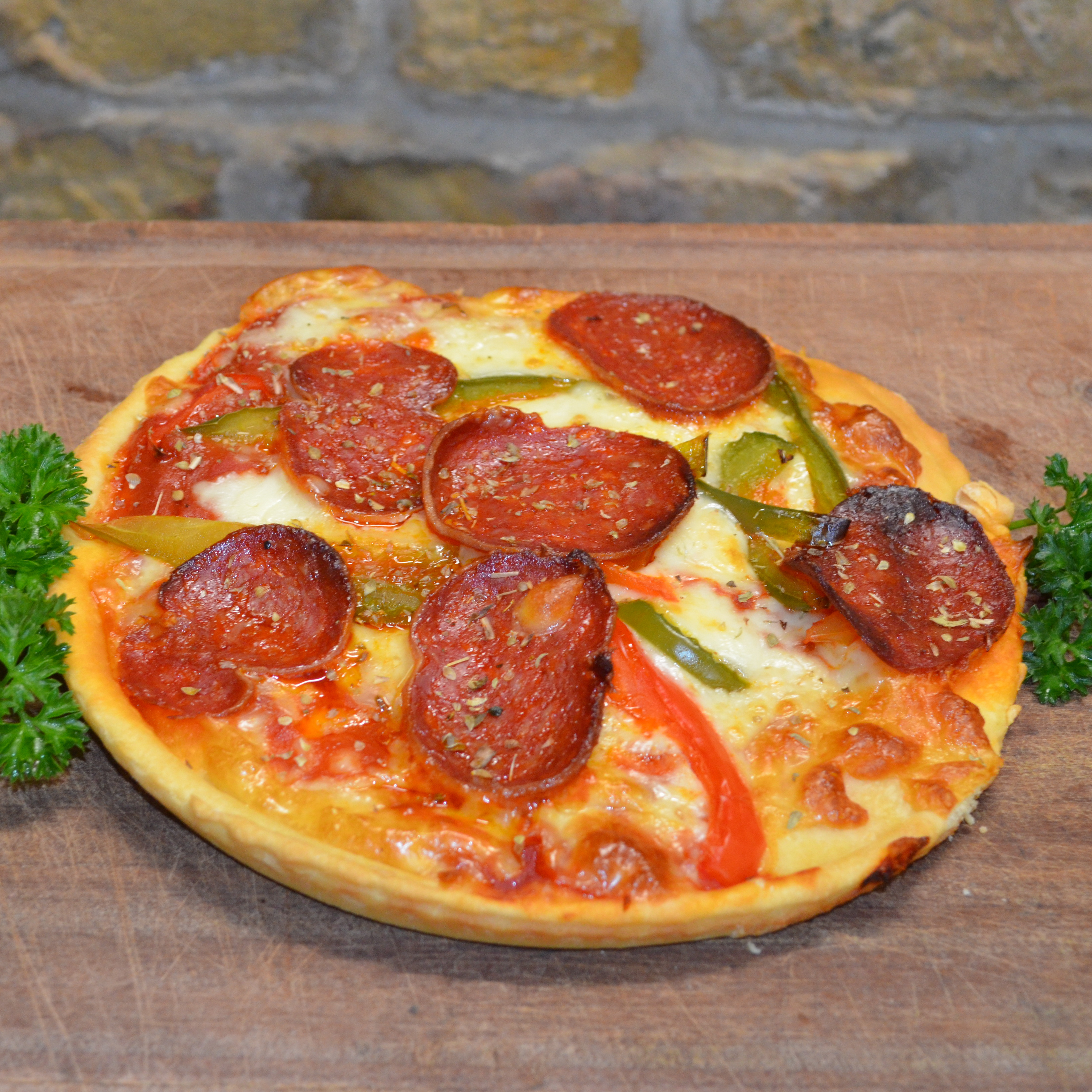 Pizza chorizo / poivrons - 0,3kg