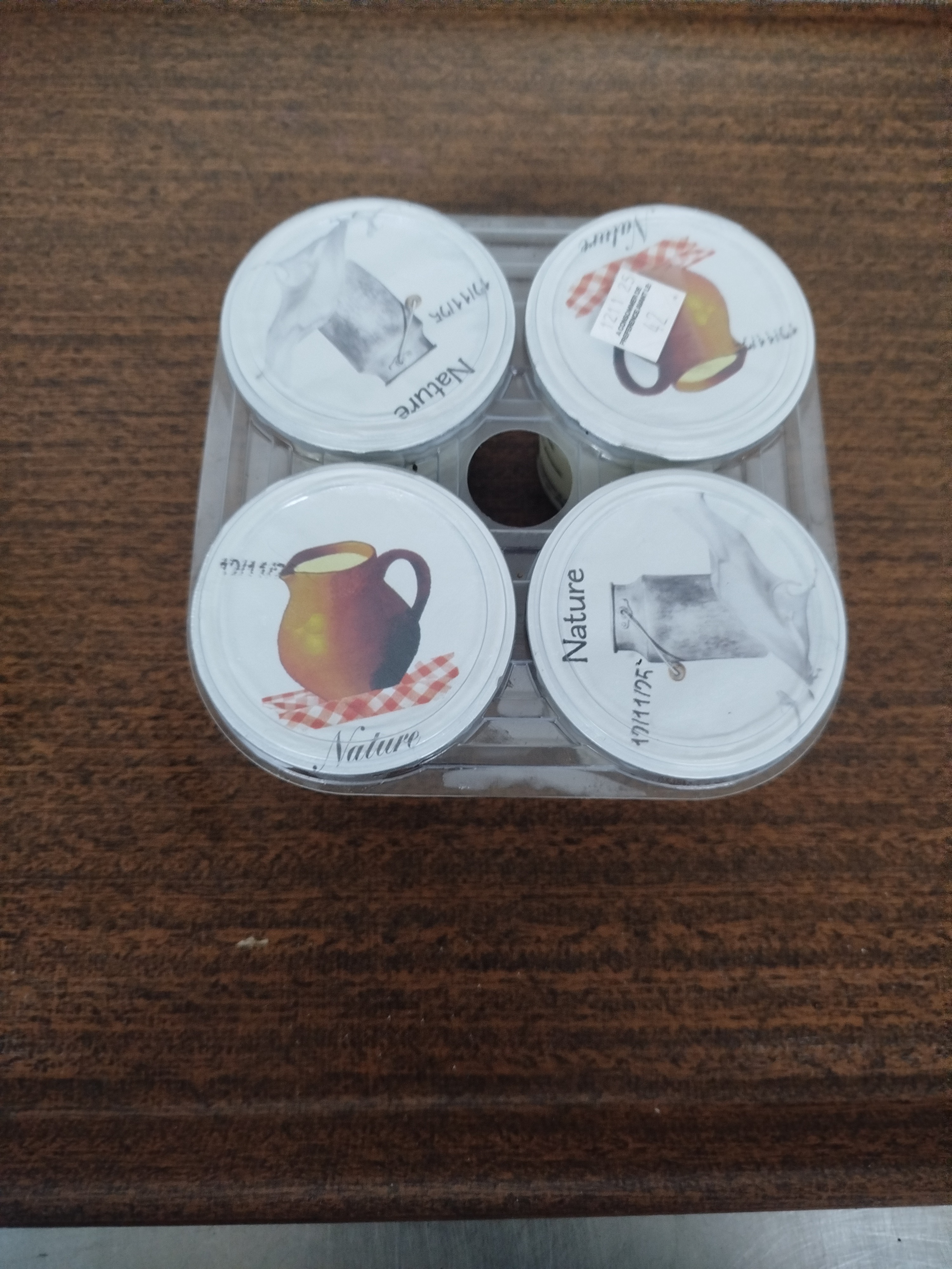 yaourts nature par 4 - 500g