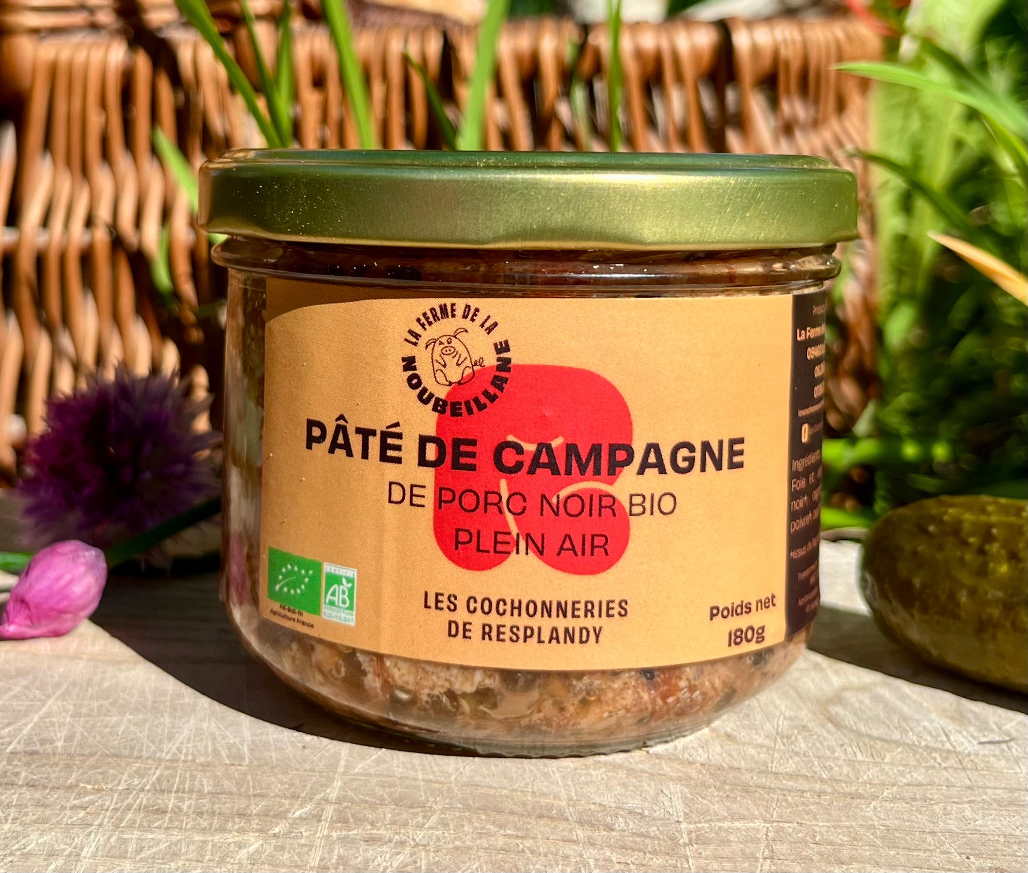 Pâté de Campagne de Porc Noir BIO - 180g