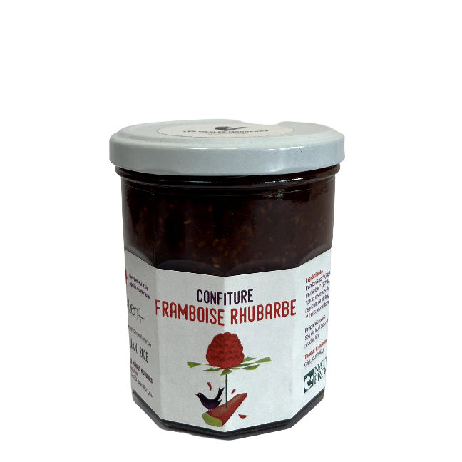 LES MERLES MOQUEURS - Confiture de Framboise Rhubarbe