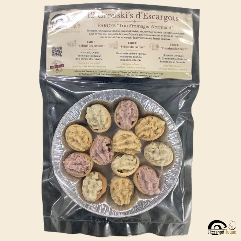 12 Crouski's Trio Fromager Normand en Assiette Alu - CRF3S12