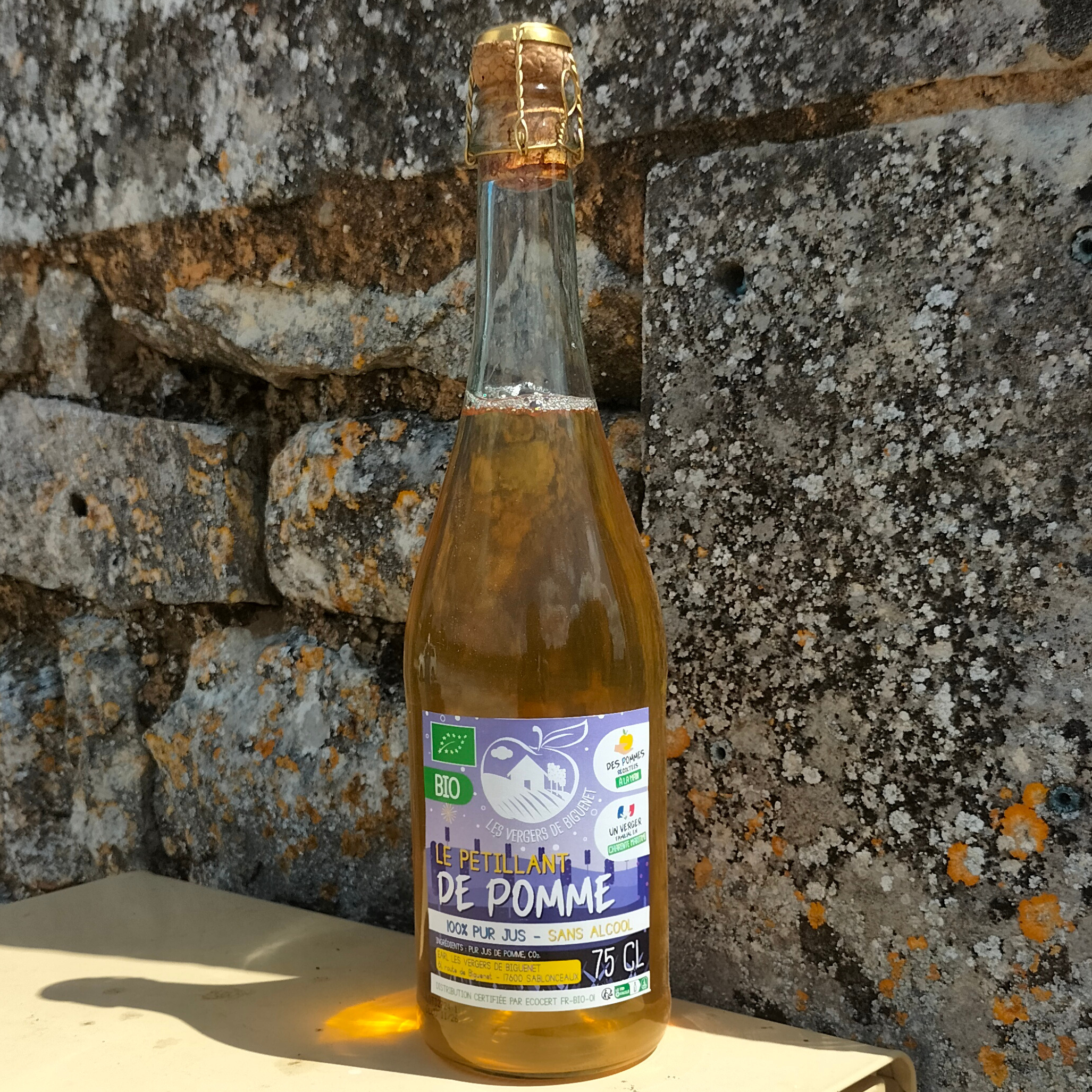 Pétillant de pomme BIO - Biguenet - 750ml