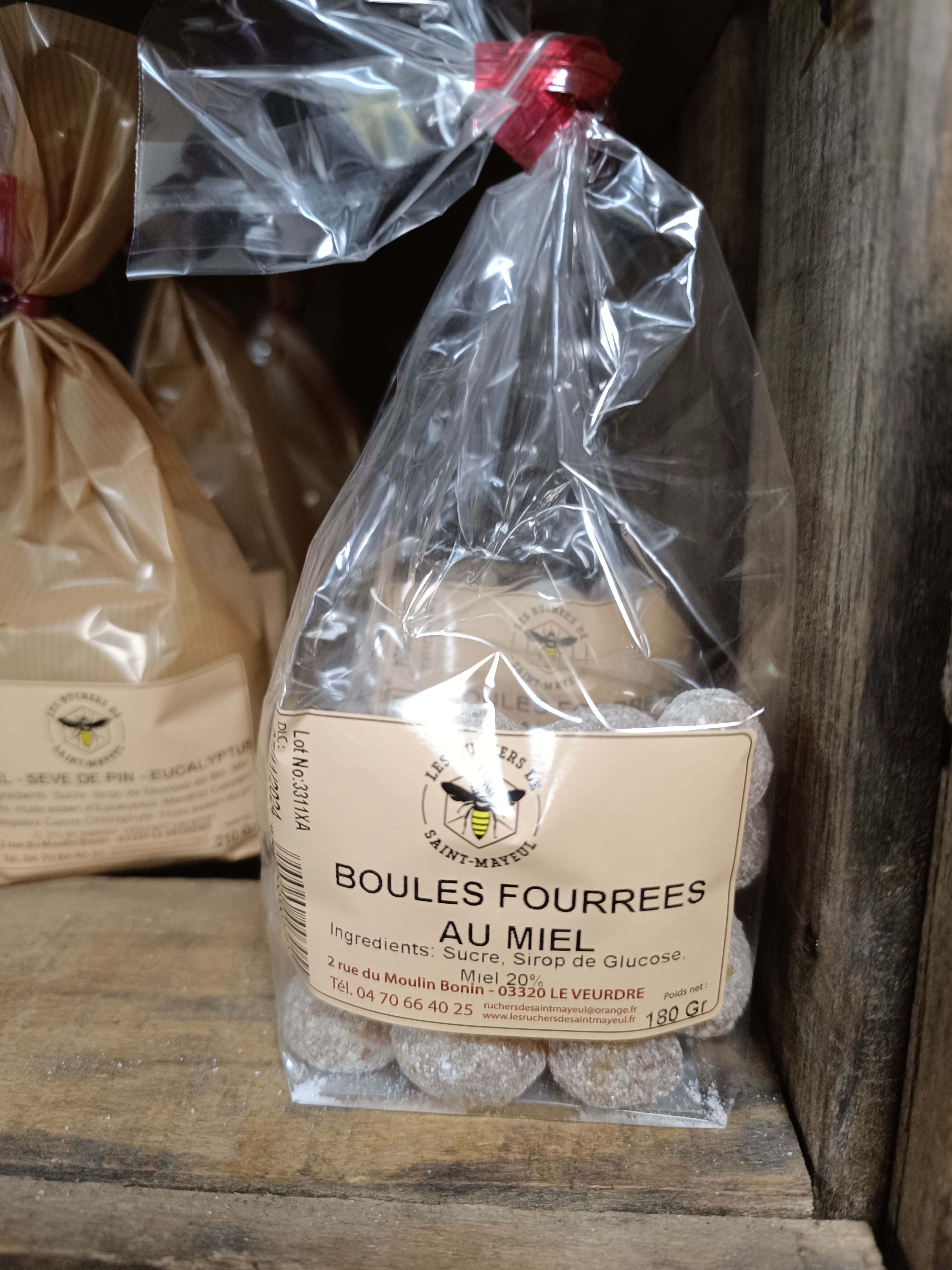 Boules Fourrées Miel Liquide