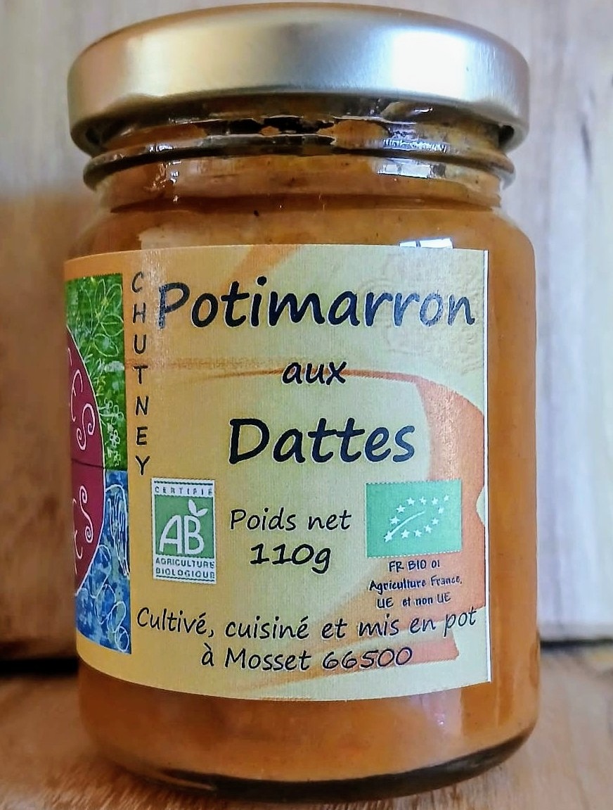Chutneys Potimarron Dattes - 110g