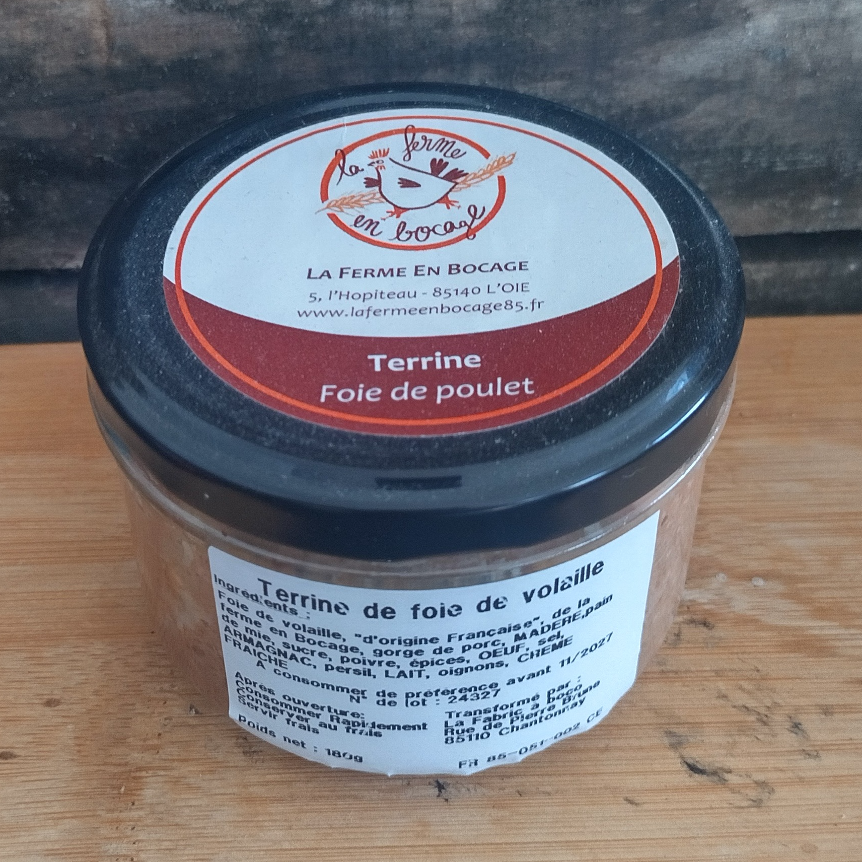 Terrine de foie de poulet