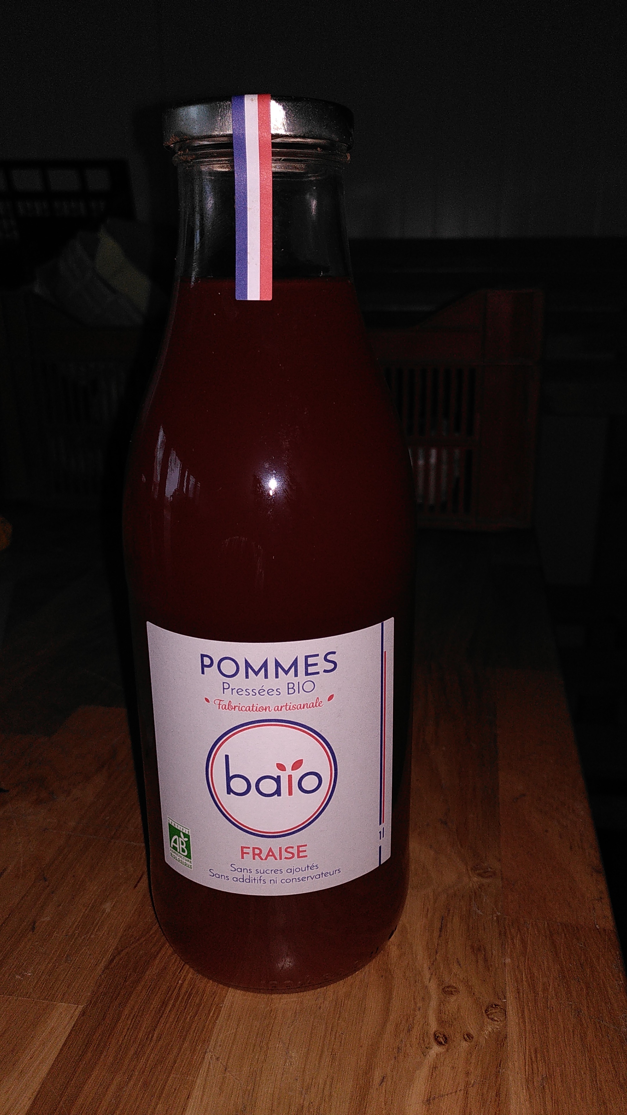jus de pomme-fraise Baïo