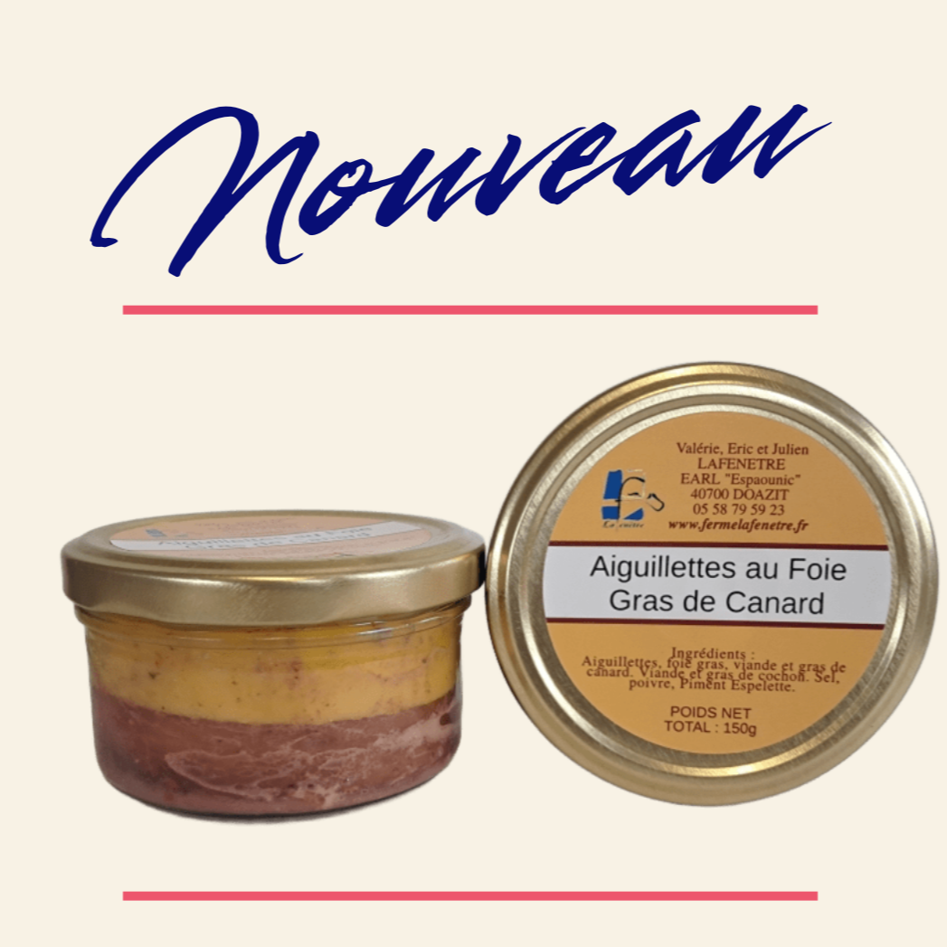 Aiguillettes de canard fourrées au Foie Gras - 300g