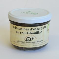Escargots court-bouillonnés moyens 3 dz - Bocal