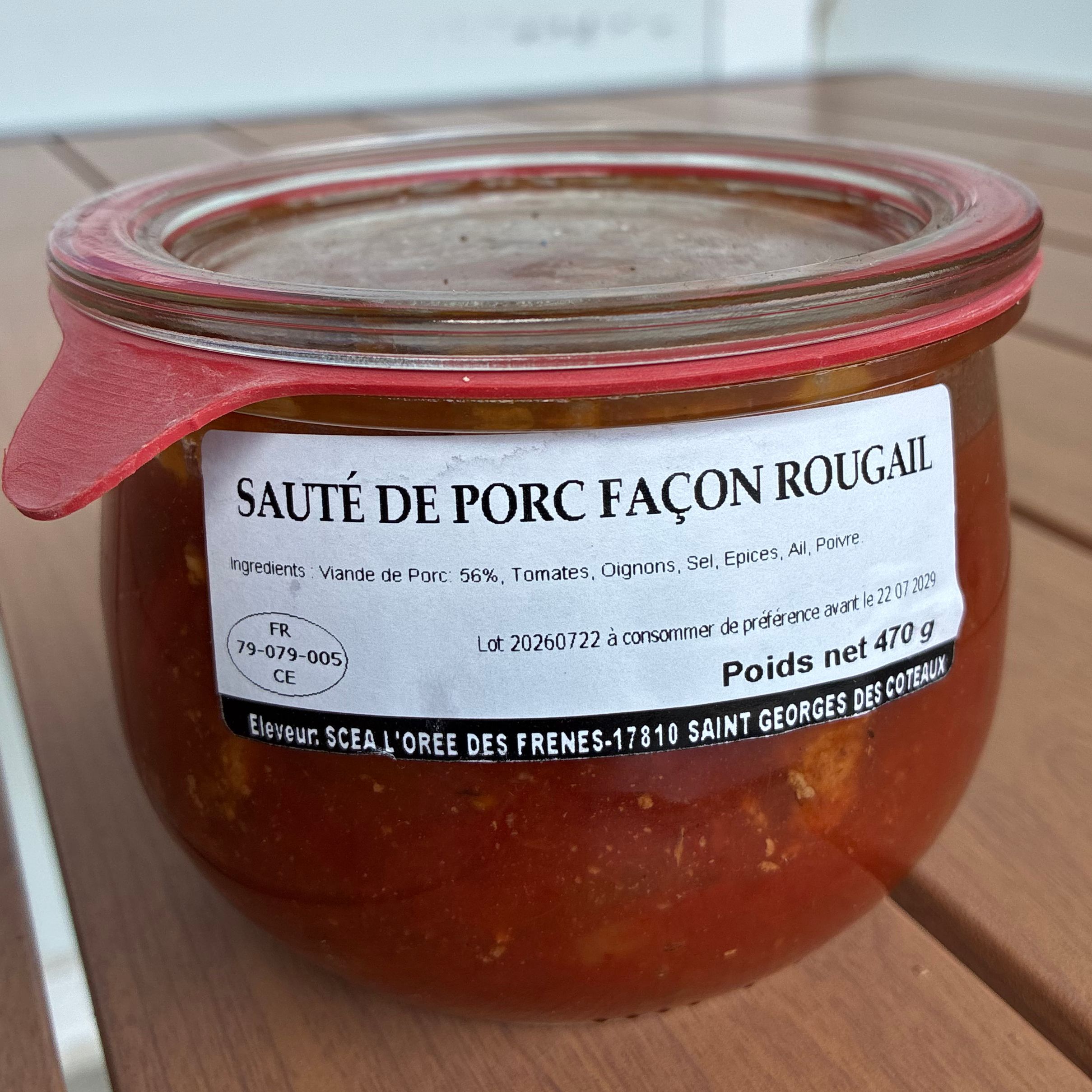 Sauté de porc façon rougail - 470g