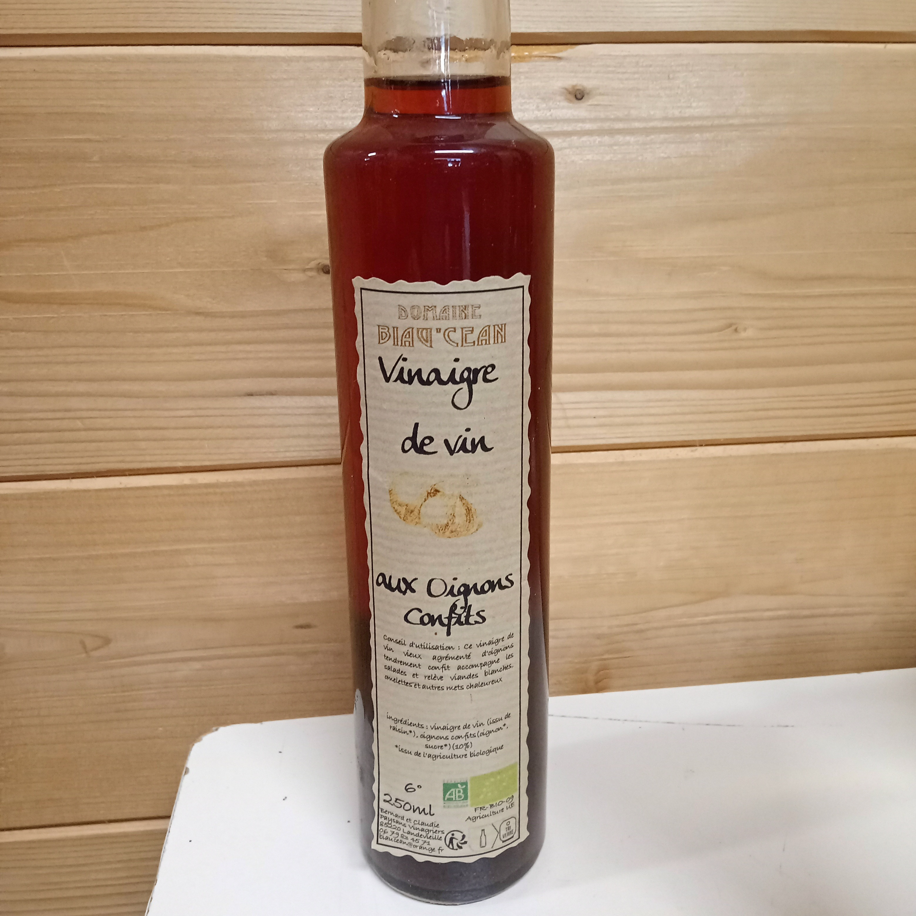 Vinaigre de Vin aux Oignons confits - 250ml