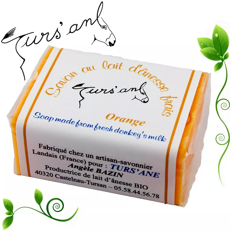 SAVON AU LAIT FRAIS D'ANESSE BIO ORANGE - 100g