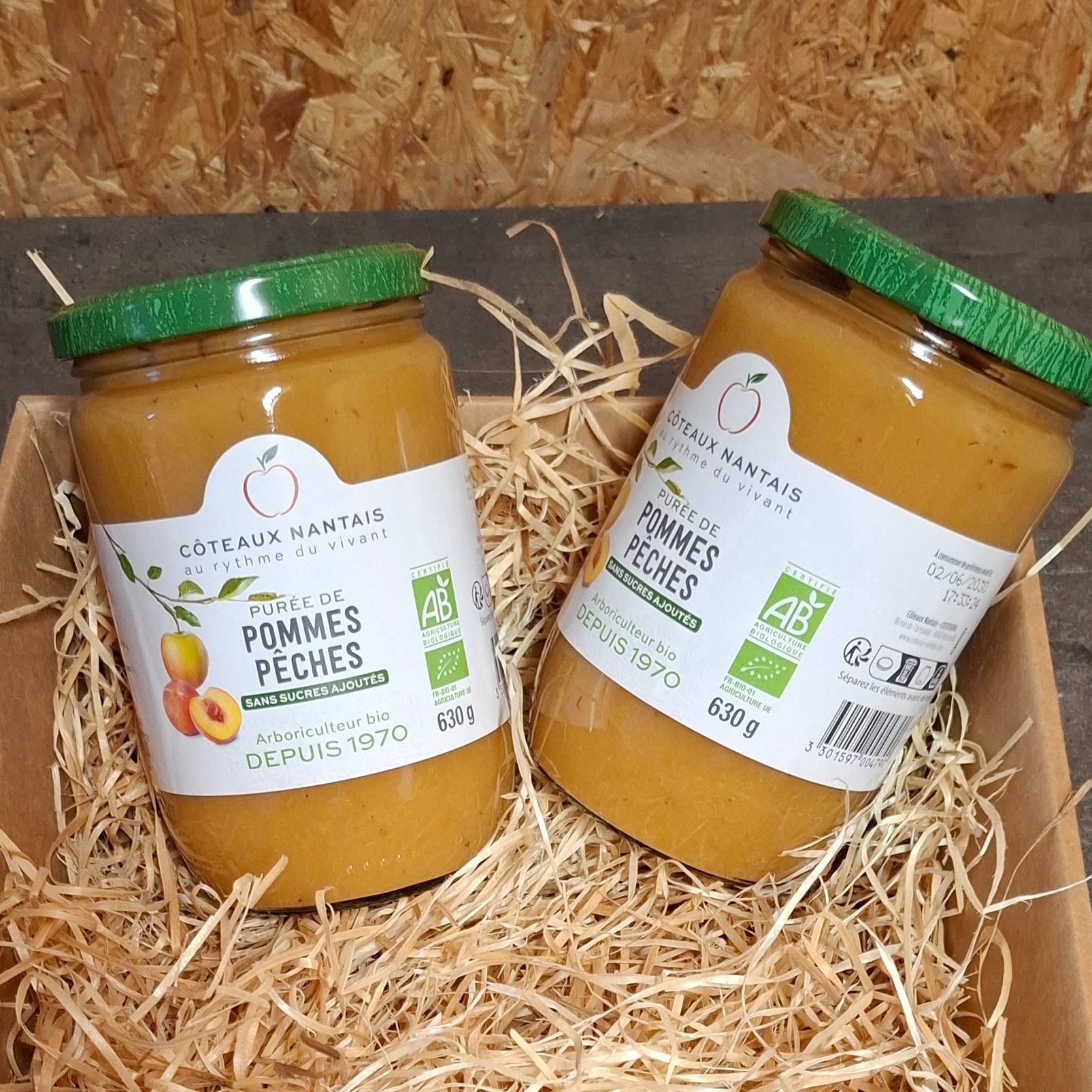 Purée pommes pêches - 360g