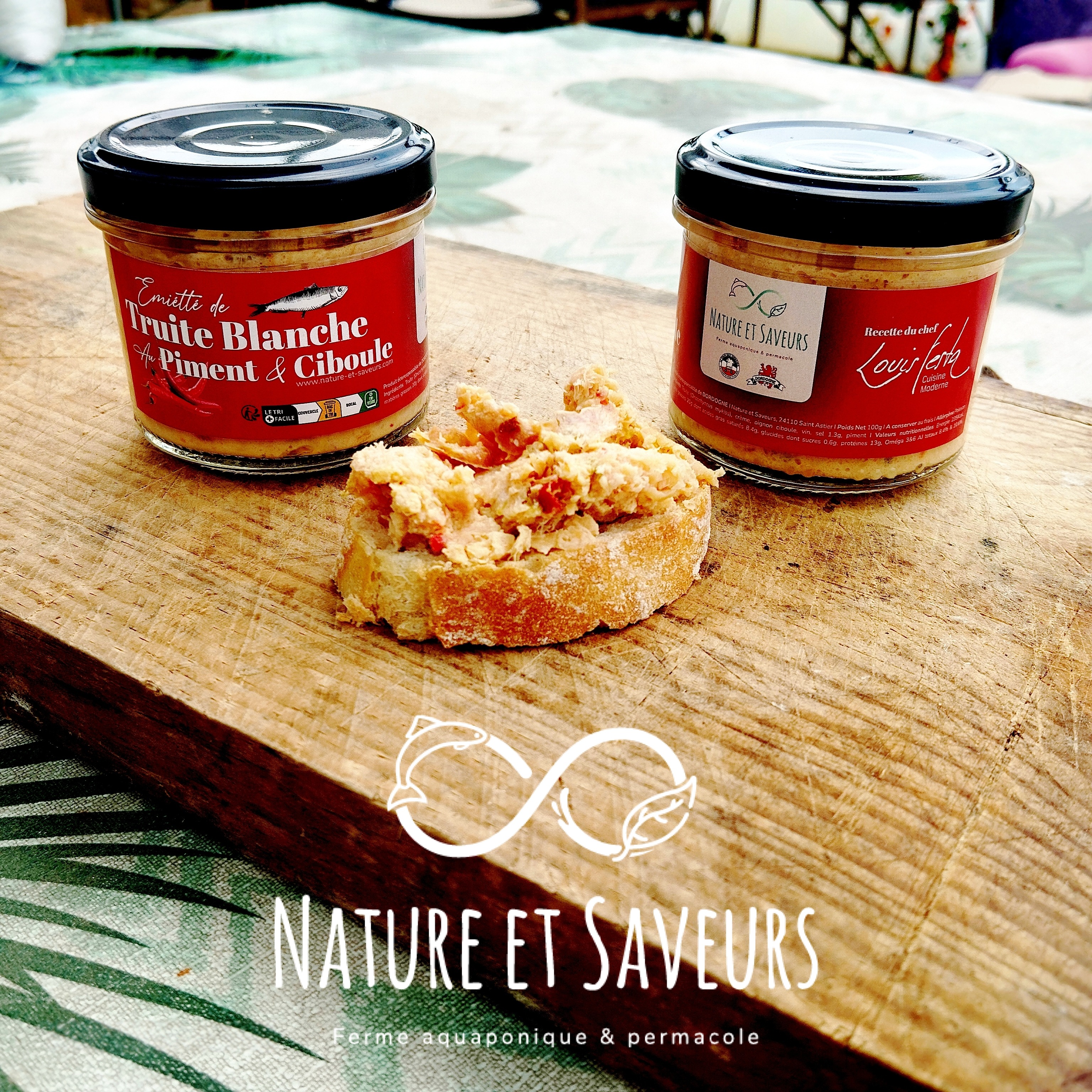 Emietté de Truite au Piment & Ciboule du chef Louis Festa - 90g