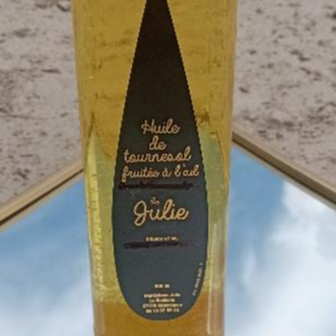 Huile de Tournesol fruitée a l'Ail - 50cl