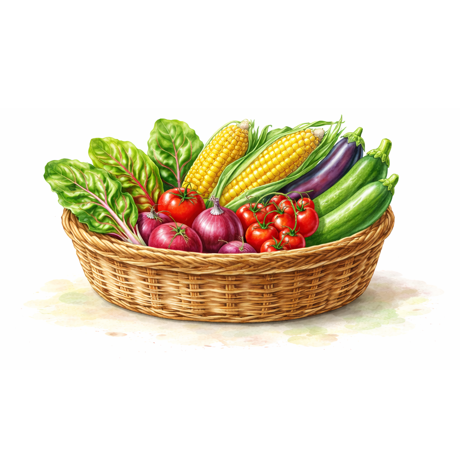 Panier de légumes BIO (Grand 3-4 personnes) - 7kg