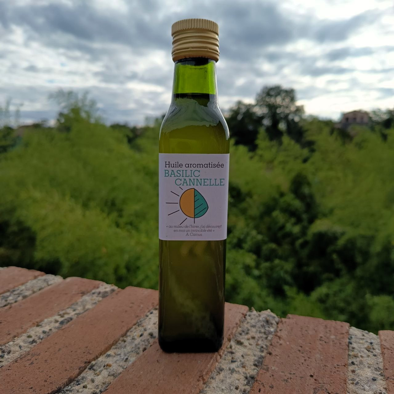 Huile aromatisée • Basilic cannelle - 250ml
