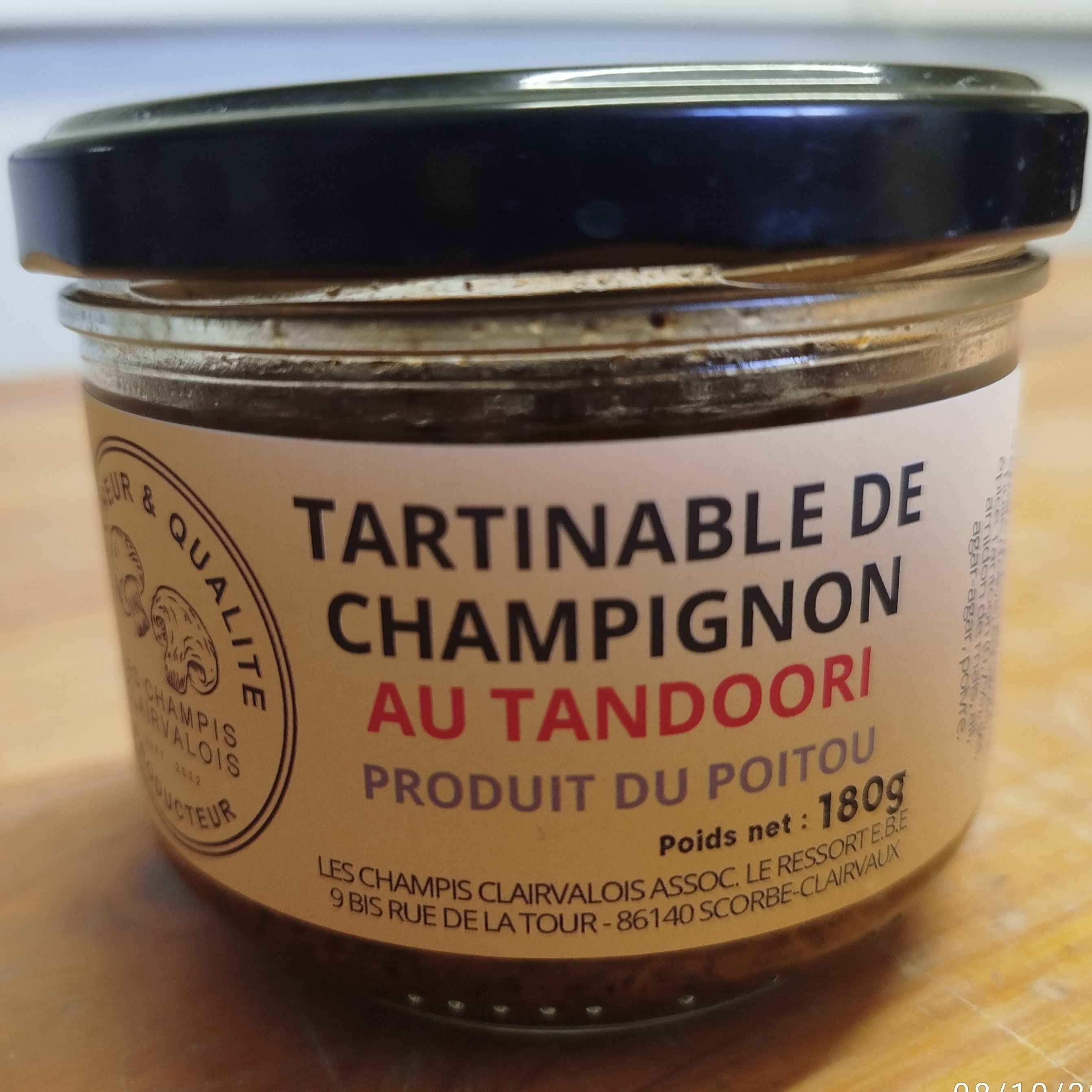 Tartinable de champignons au tandoodi - 180g