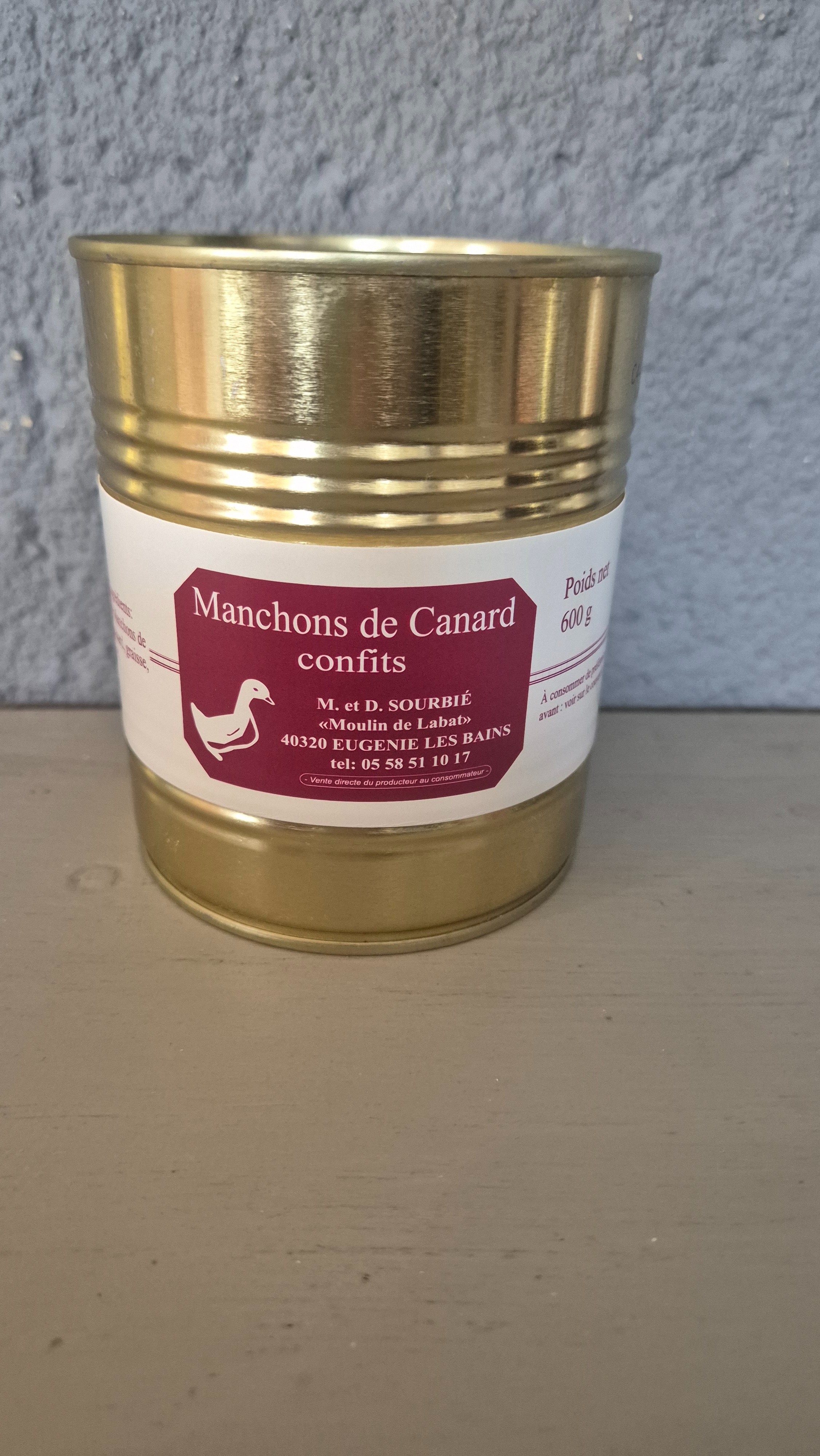 BT 4 MANCHONS CONFITS - 0,6kg