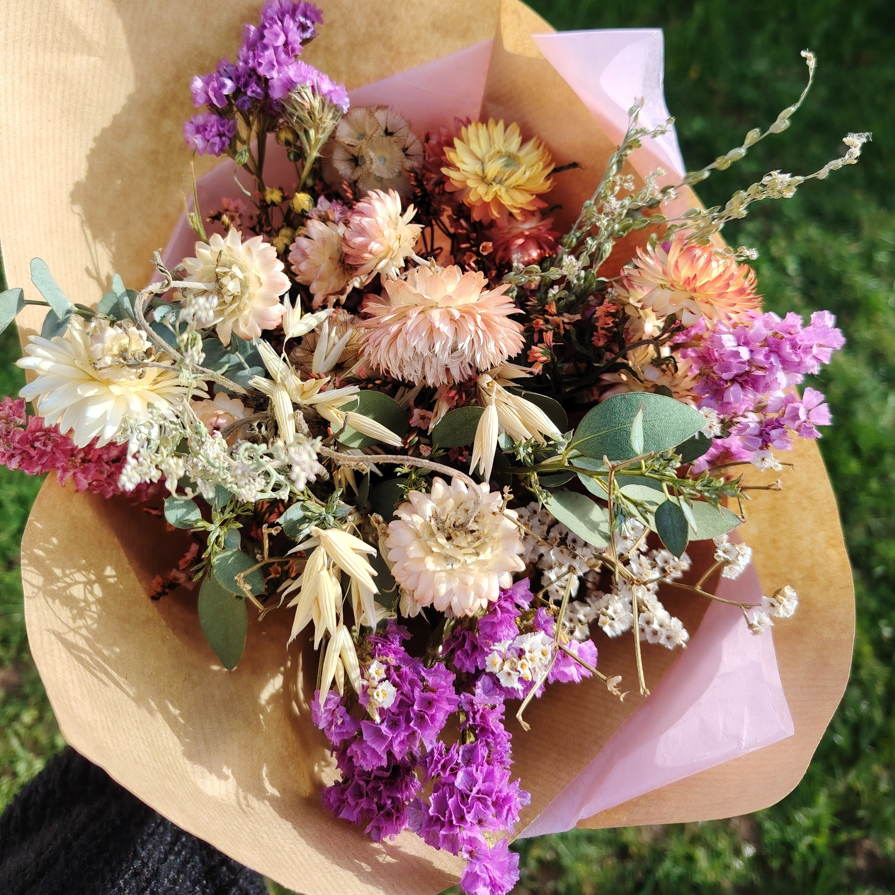 Bouquet fleurs séchées (moyen)