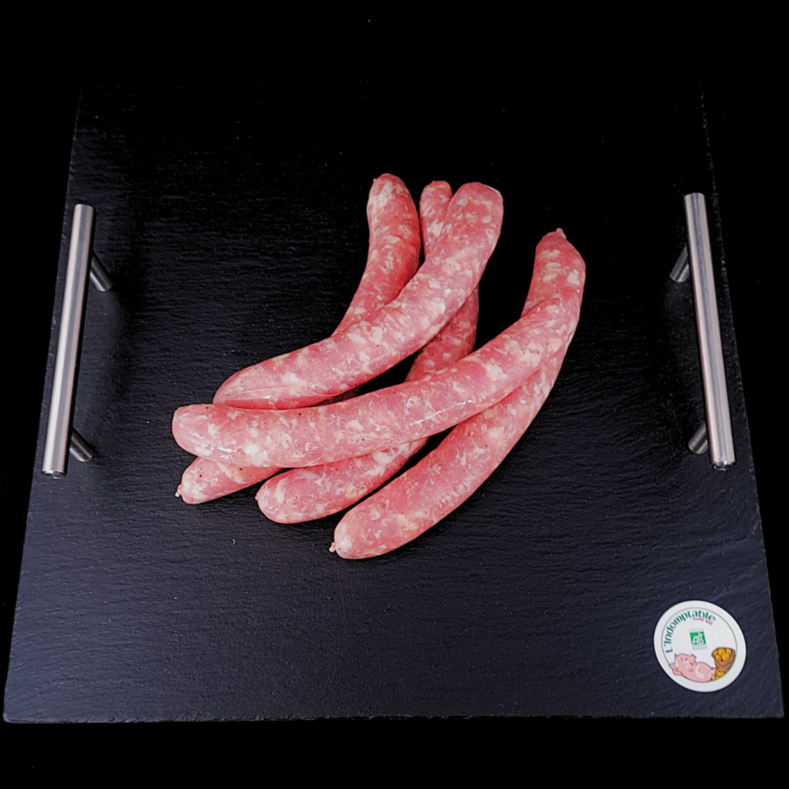 Chipolatas nature pur porc x4 - 0,33kg