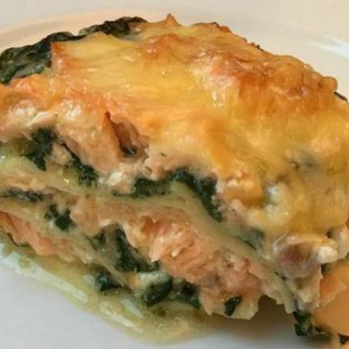 Lasagnes aux épinards et saumon fumé 3,3 kg - 3,3kg