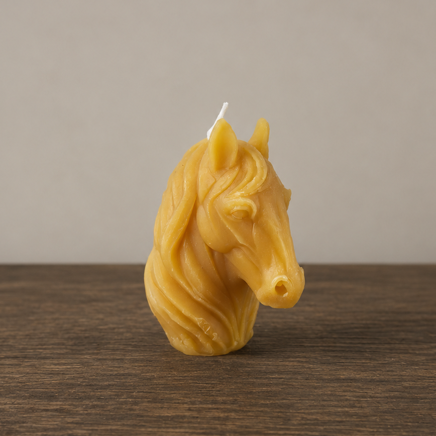 Bougie tête de cheval