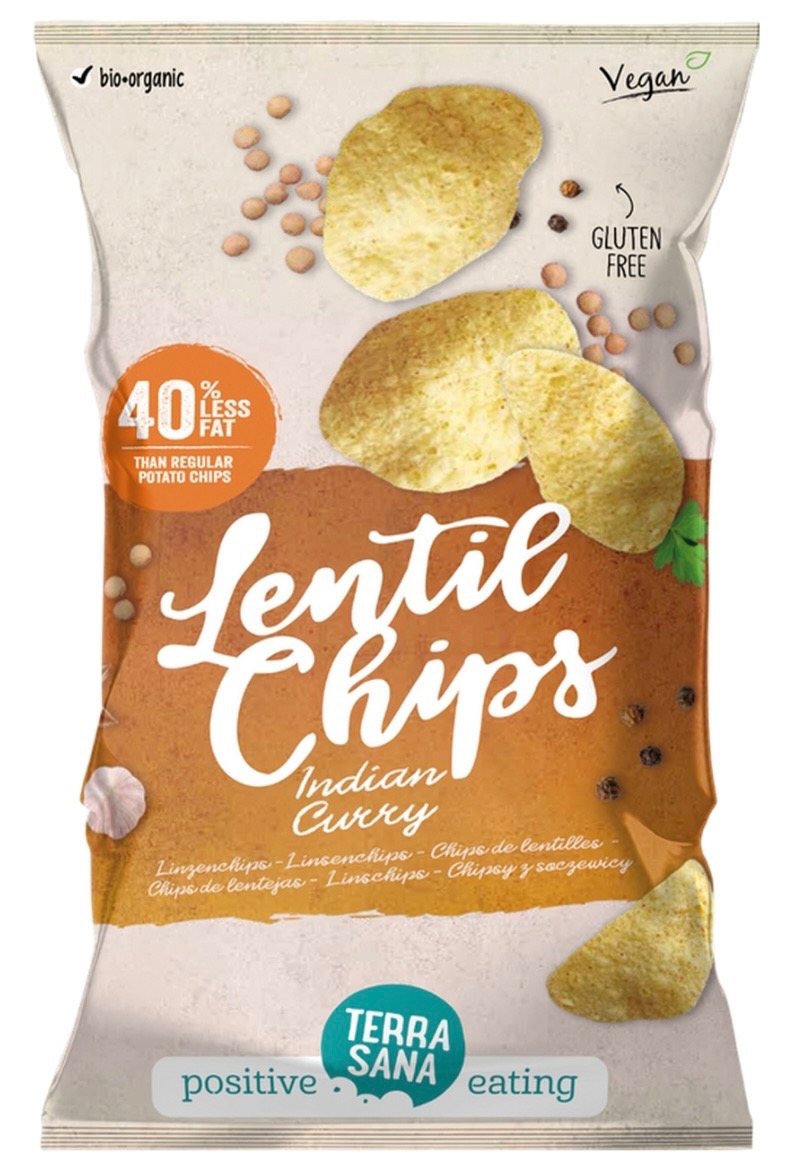 Chips de lentilles - Curry à l'indienne - 75g