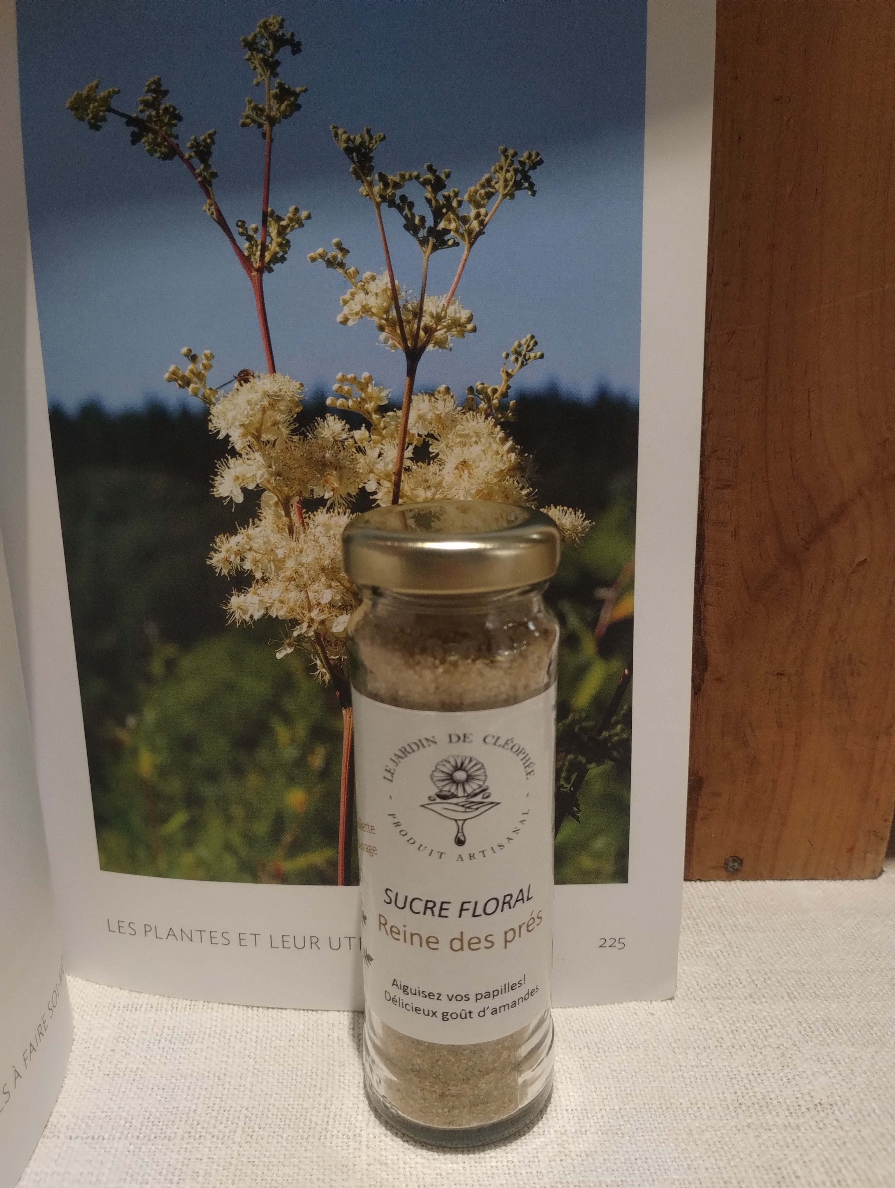 Sucre fleuri à la Reine des près - 90g