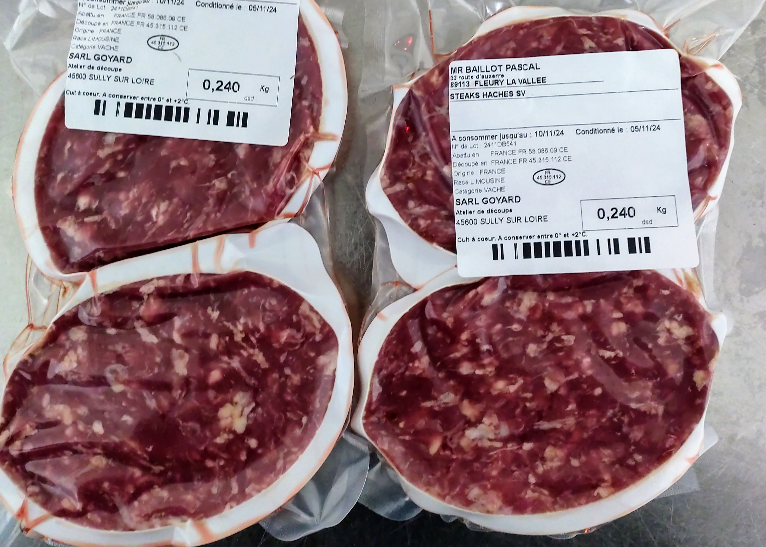Steak Haché De Bœuf x2 - 240g