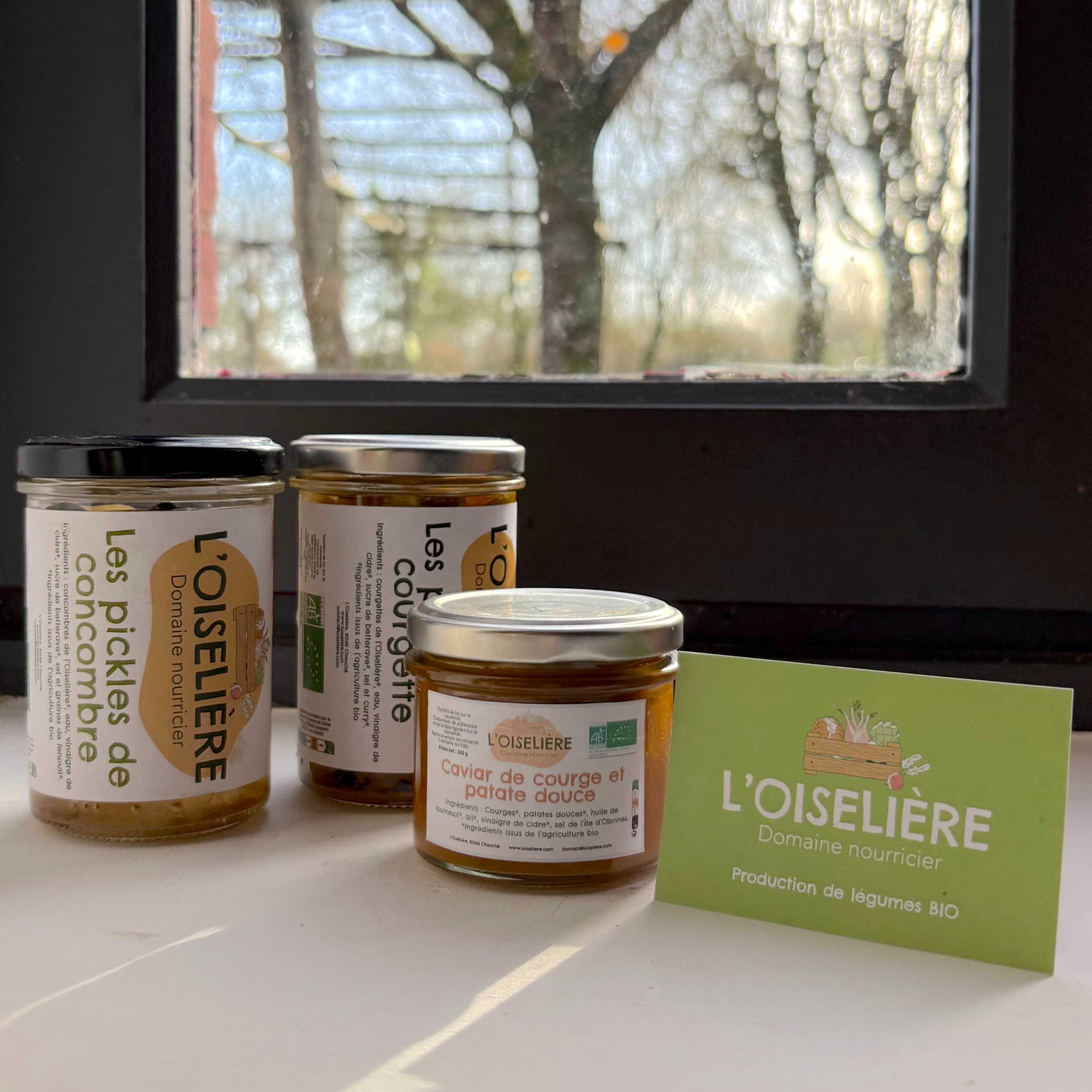 Panier apéro_ les 3 bocaux de l'Oiselière 12€