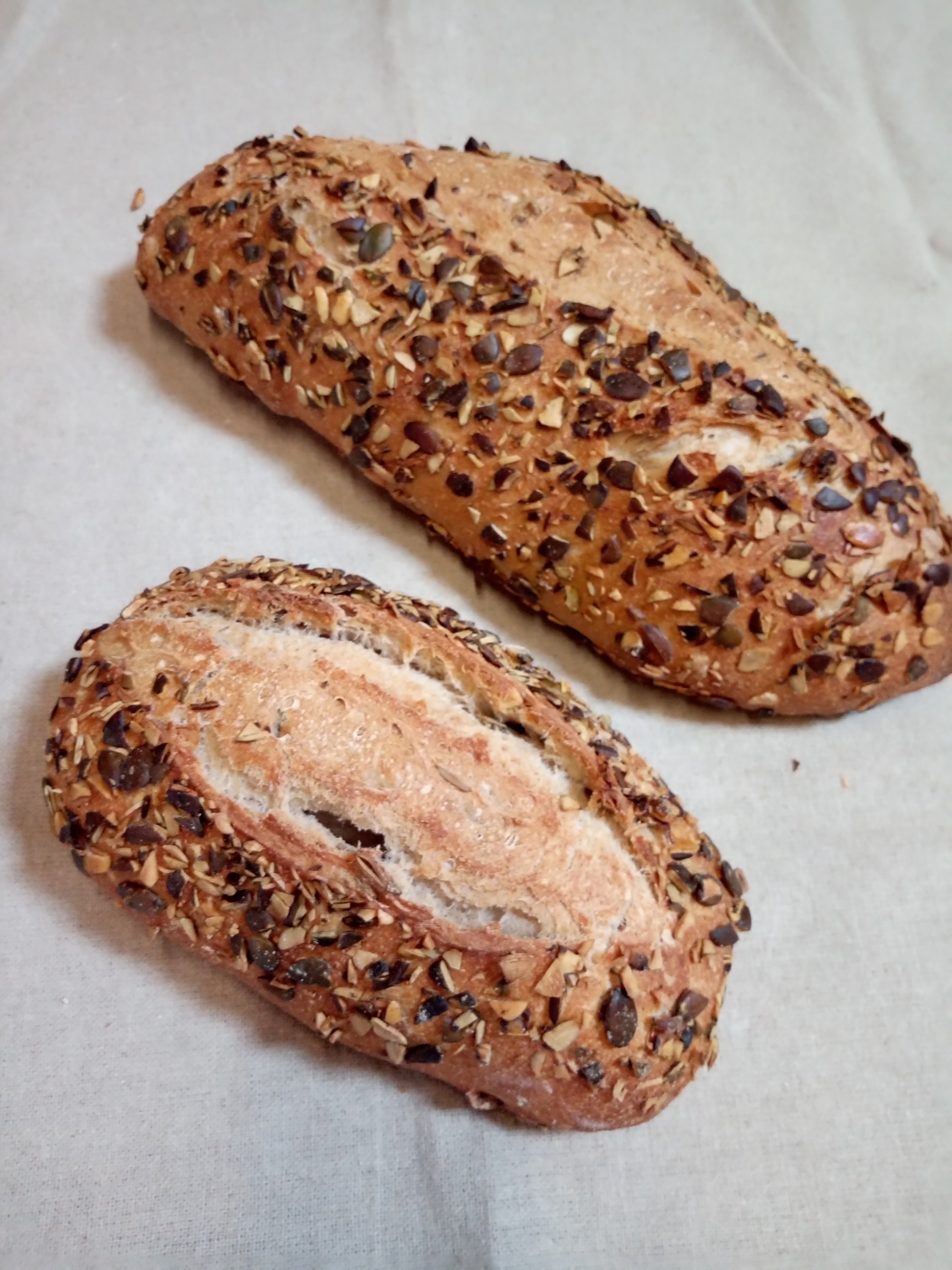 Pain aux graines de courges