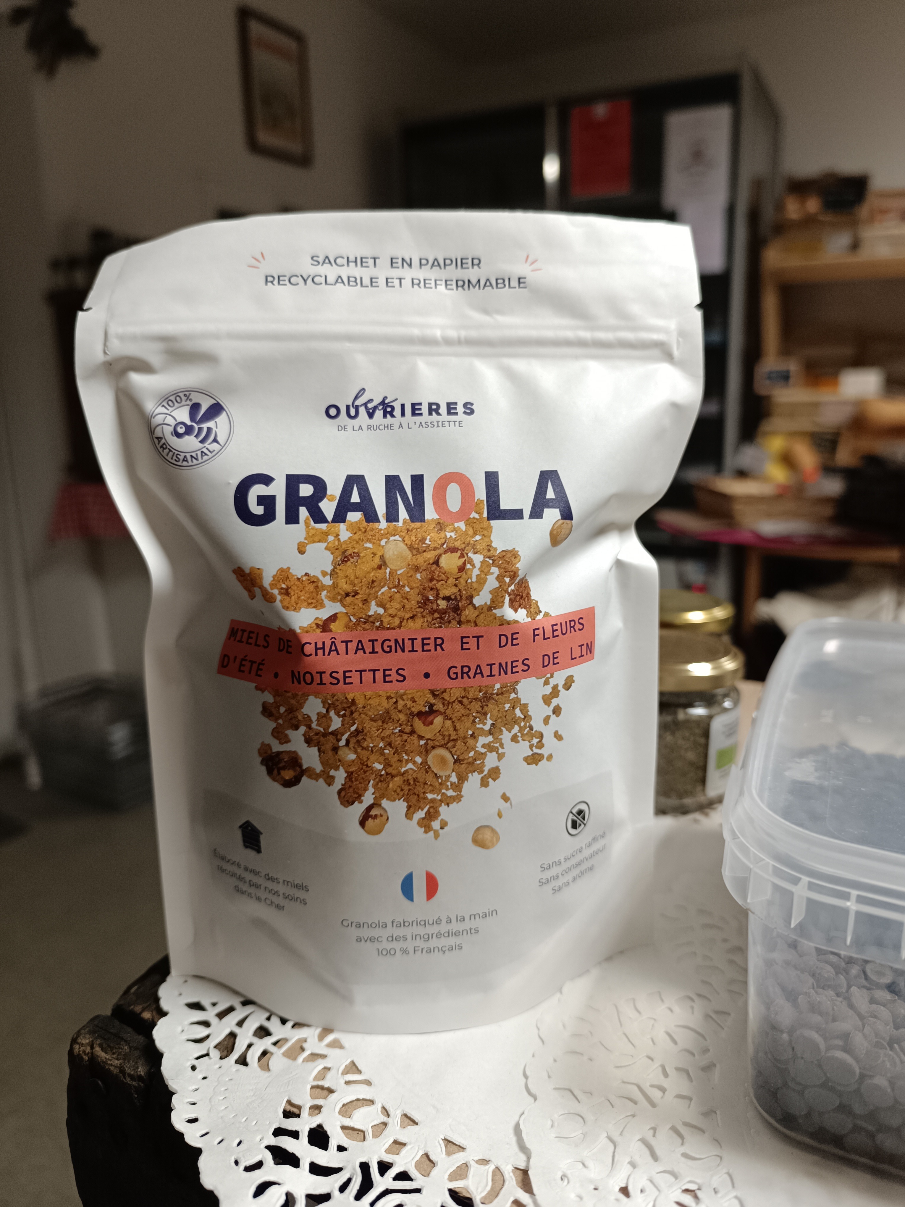 Granola Noisettes Lin Miel 300g
